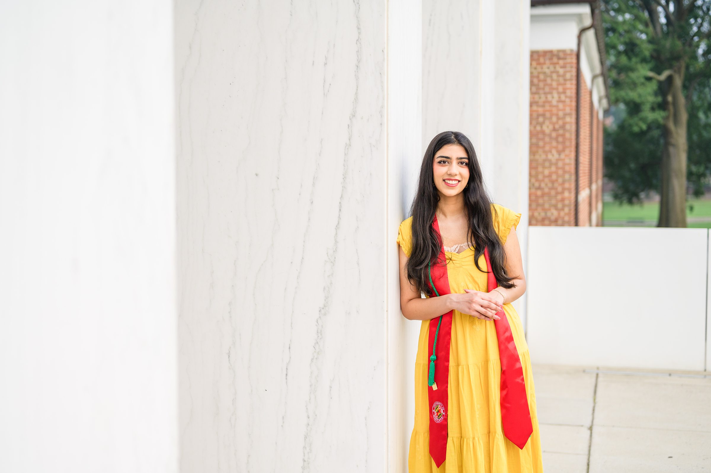 Zainab's college graduation portraits at UMD College Park photographed by Baltimore Photographer Cait Kramer