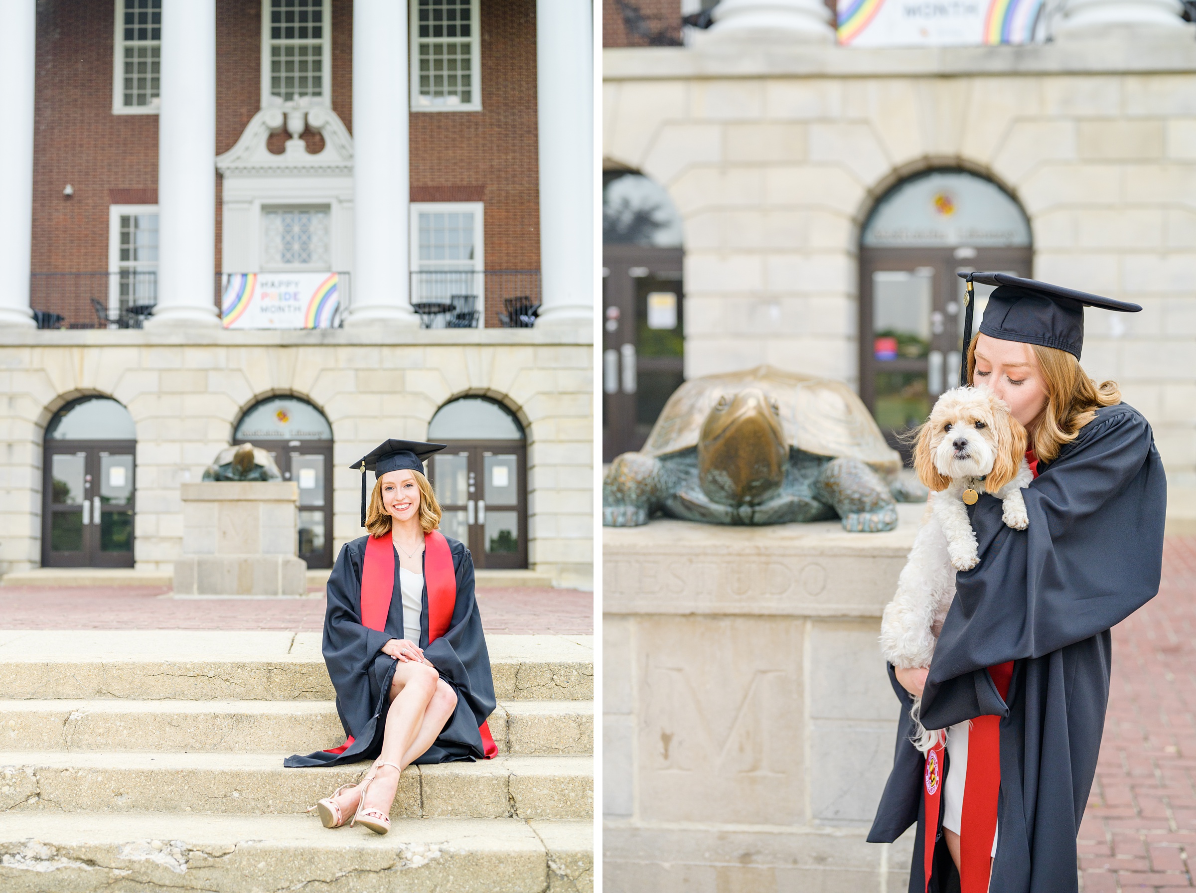 Julia's graduation portraits at UMD College Park photographed by Baltimore Photographer Cait Kramer