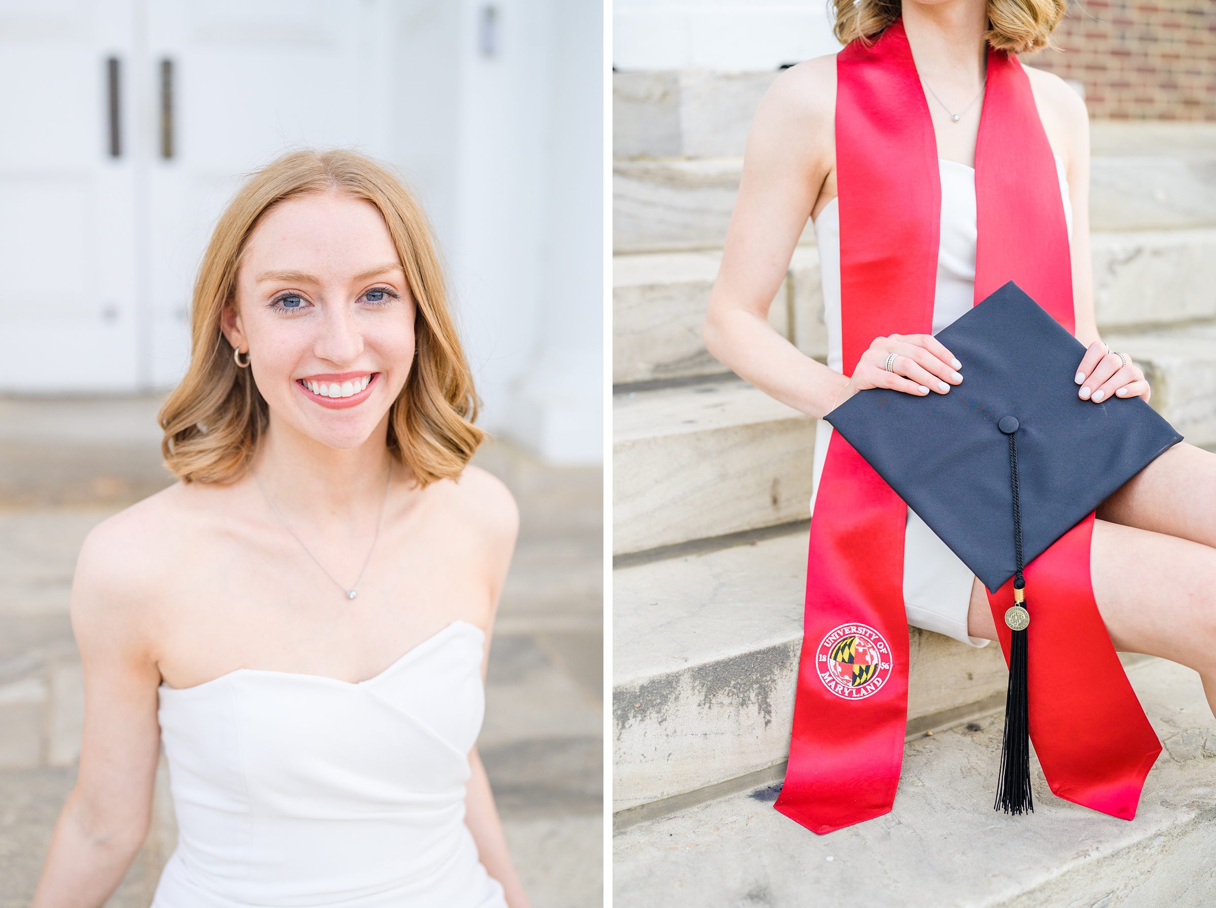 Julia's graduation portraits at UMD College Park photographed by Baltimore Photographer Cait Kramer