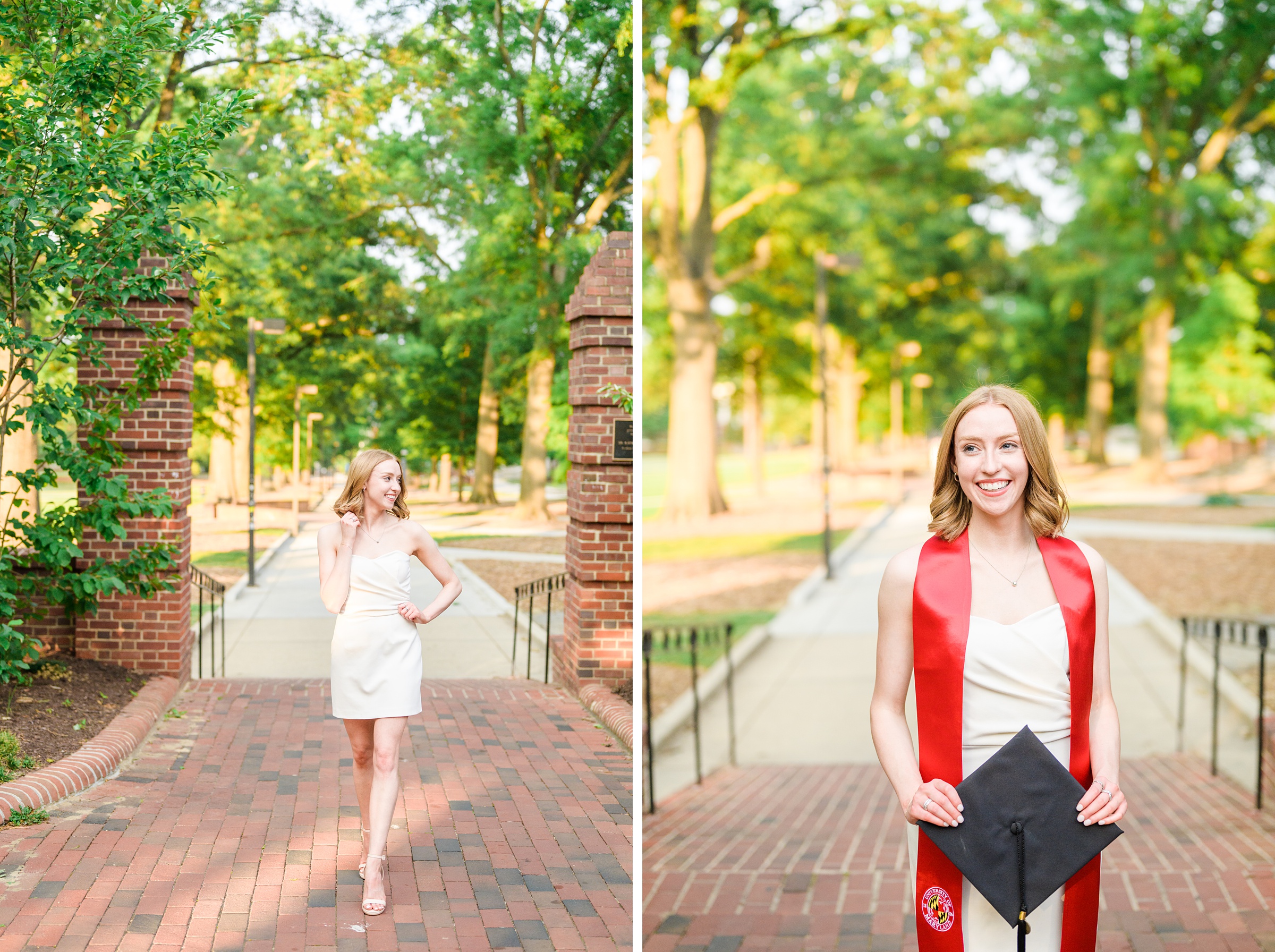 Julia's graduation portraits at UMD College Park photographed by Baltimore Photographer Cait Kramer