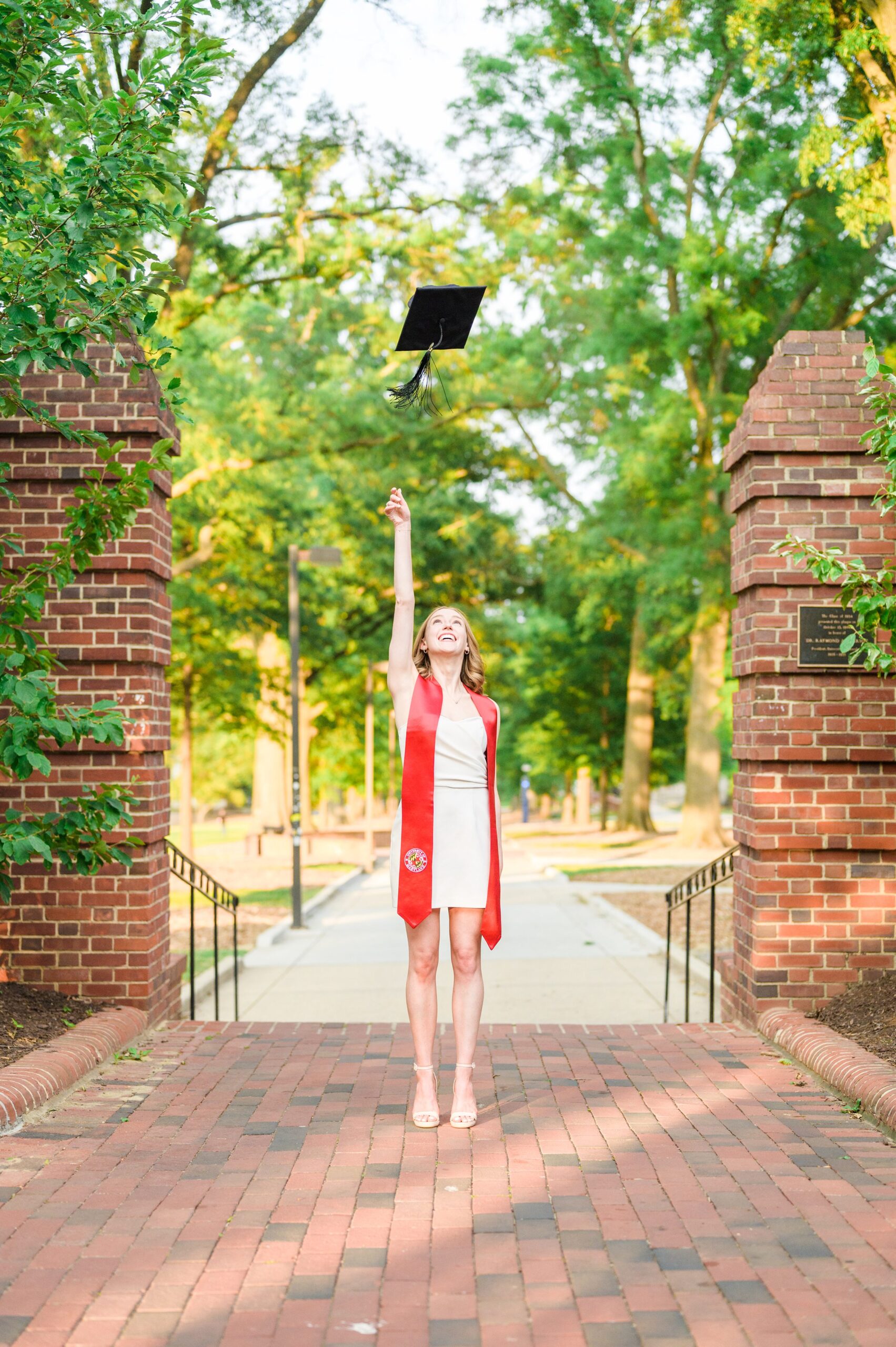 Julia's graduation portraits at UMD College Park photographed by Baltimore Photographer Cait Kramer