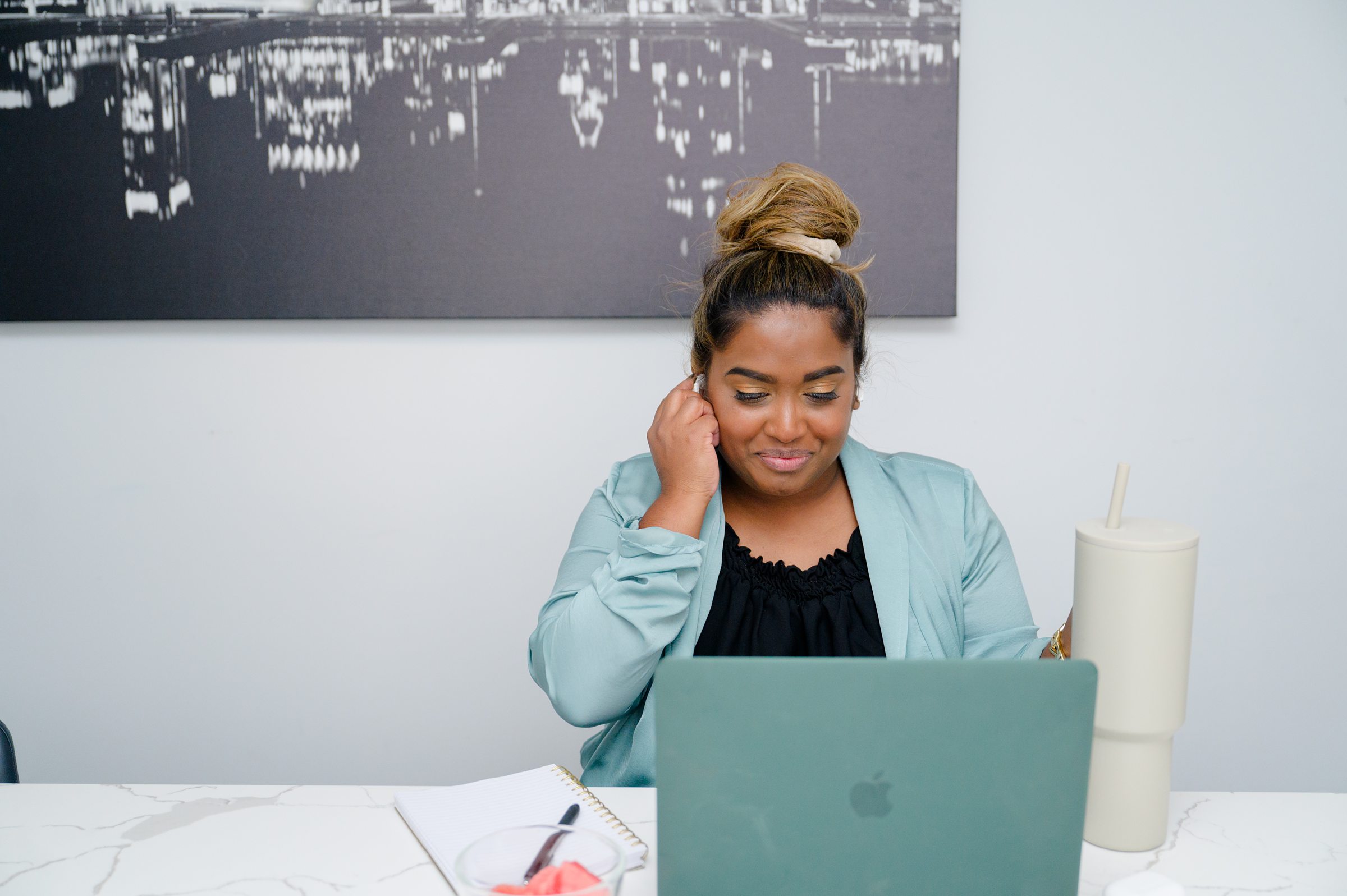 Brand session with Pearl Wellness Practice in Baltimore, Maryland photographed by Brand Photographer Cait Kramer Photography.