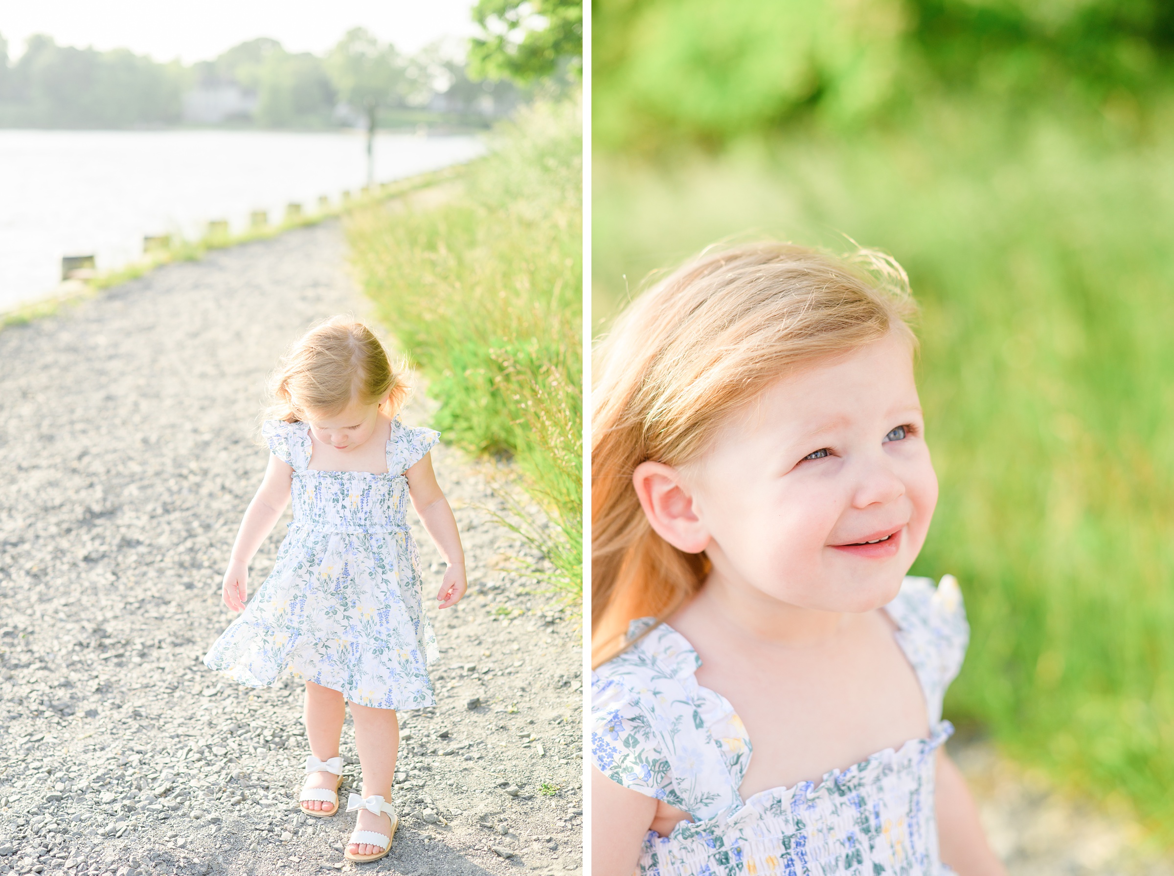 Waterfront maternity portrait session photographed by Baltimore Maternity and Newborn Photographer Cait Kramer.