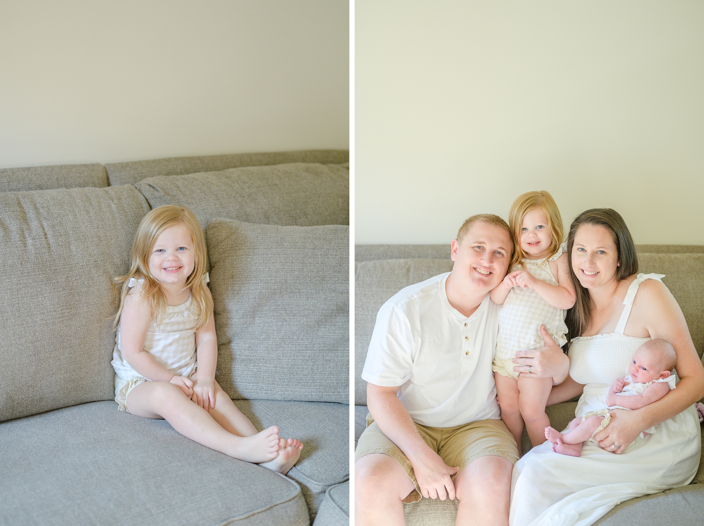 In home lifestyle newborn session photographed by Baltimore Maternity and Newborn Photographer Cait Kramer.