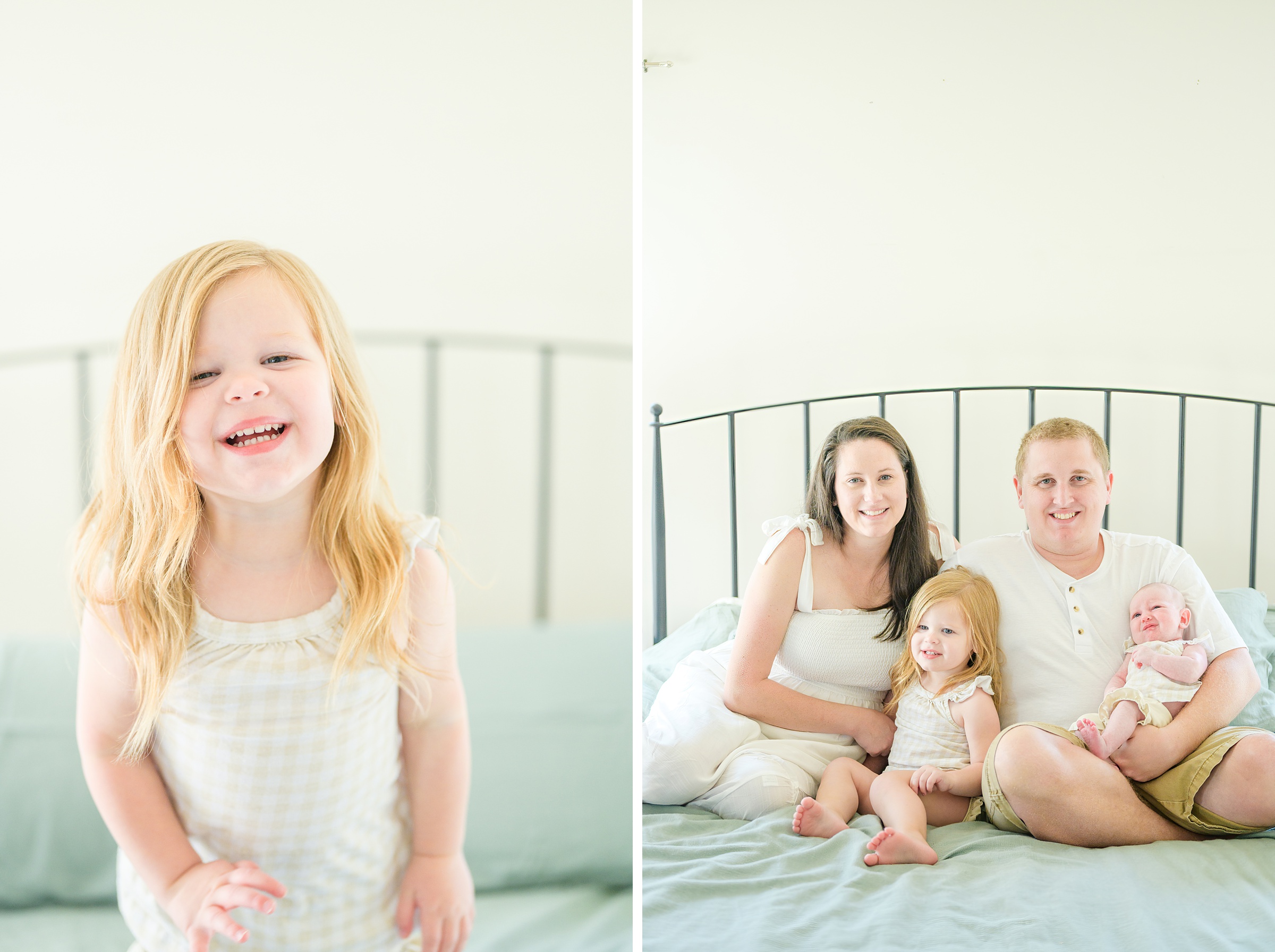 In home lifestyle newborn session photographed by Baltimore Maternity and Newborn Photographer Cait Kramer.