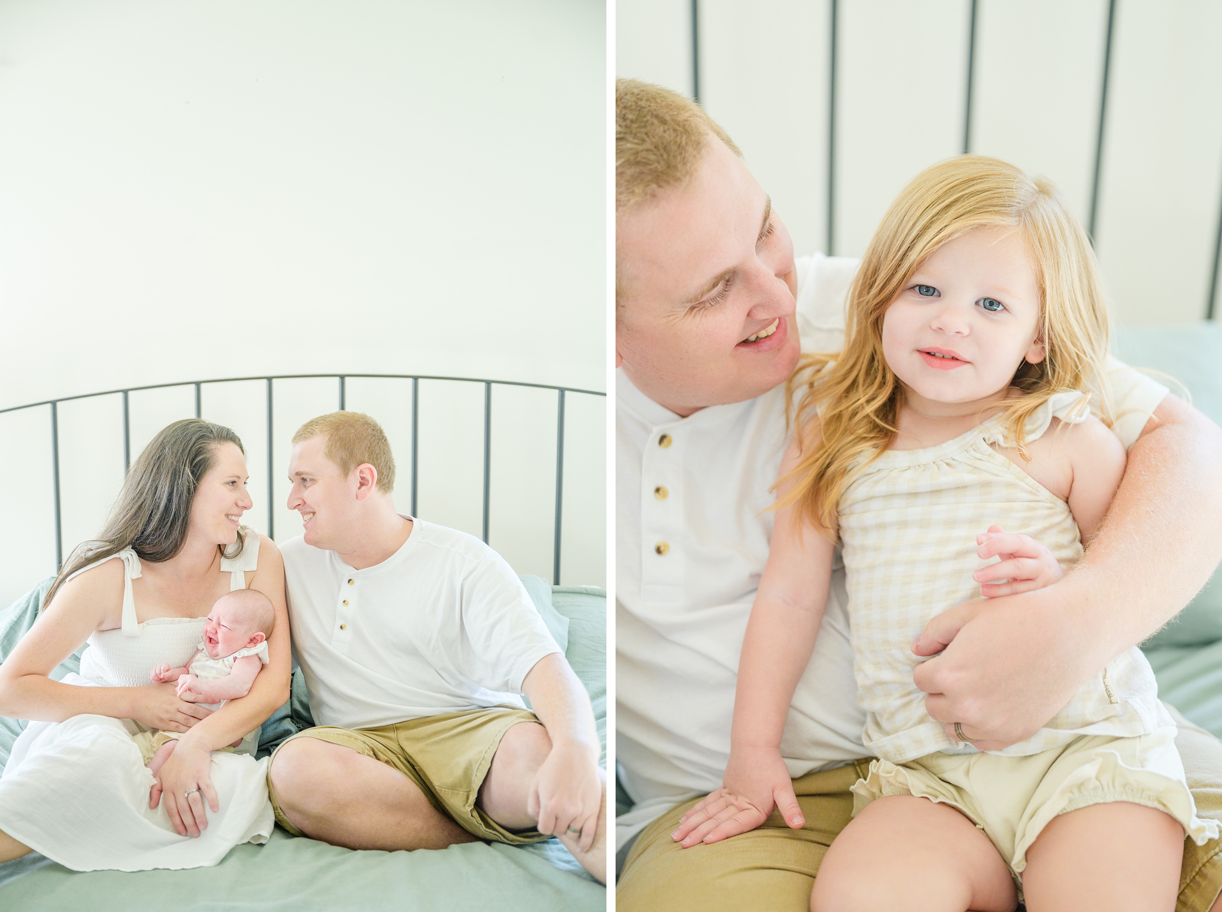 In home lifestyle newborn session photographed by Baltimore Maternity and Newborn Photographer Cait Kramer.