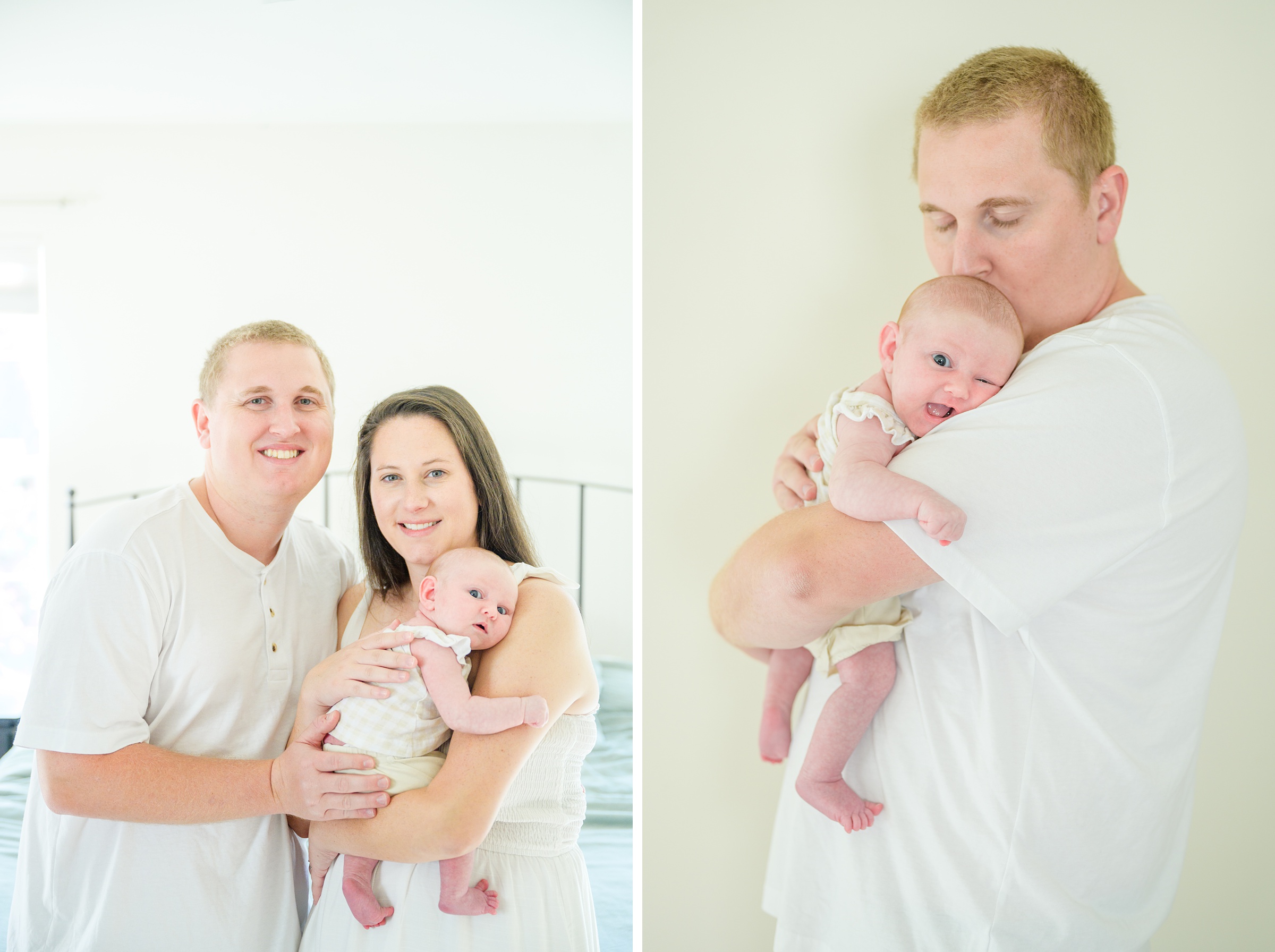 In home lifestyle newborn session photographed by Baltimore Maternity and Newborn Photographer Cait Kramer.