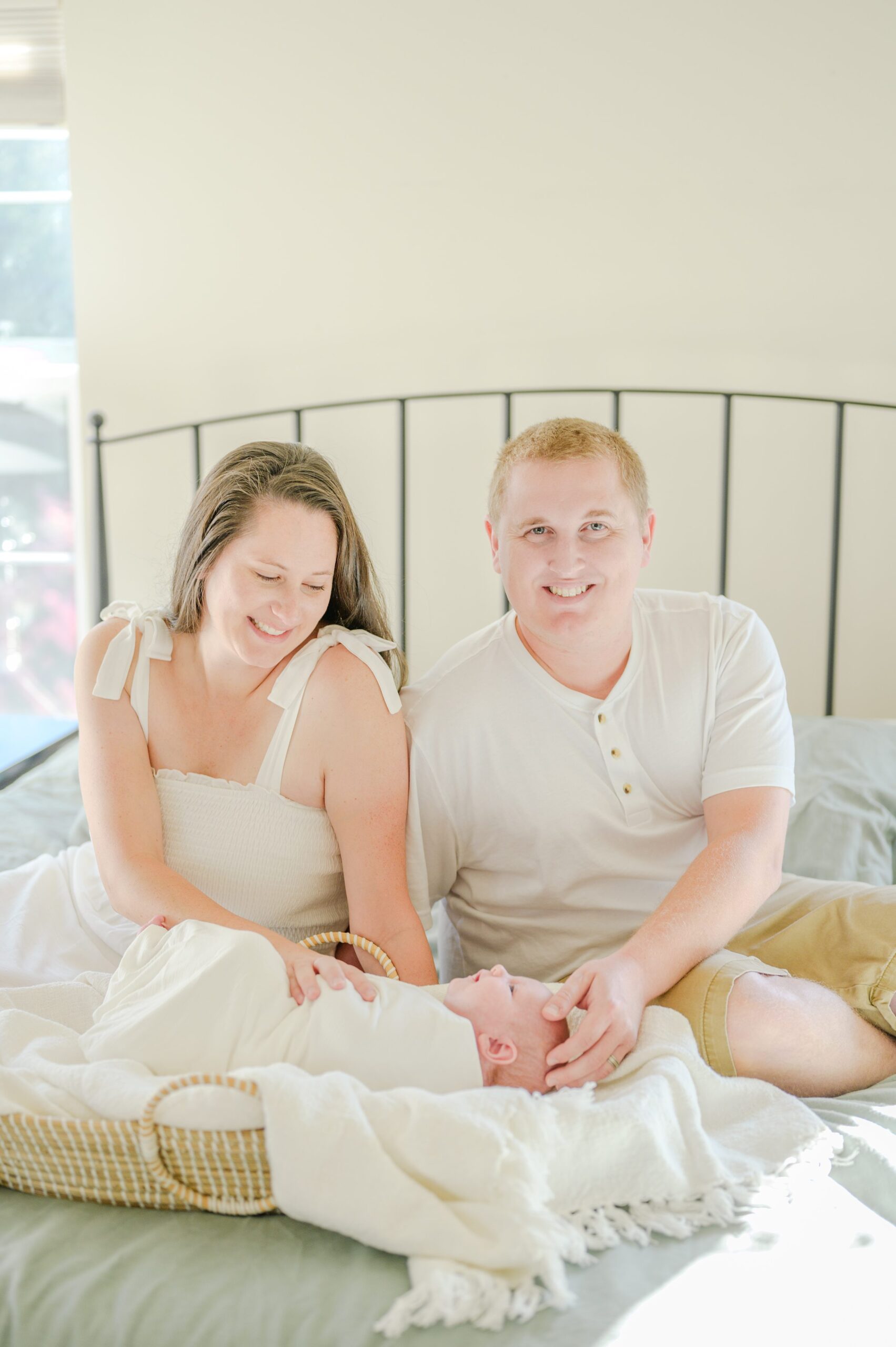 In home lifestyle newborn session photographed by Baltimore Maternity and Newborn Photographer Cait Kramer.