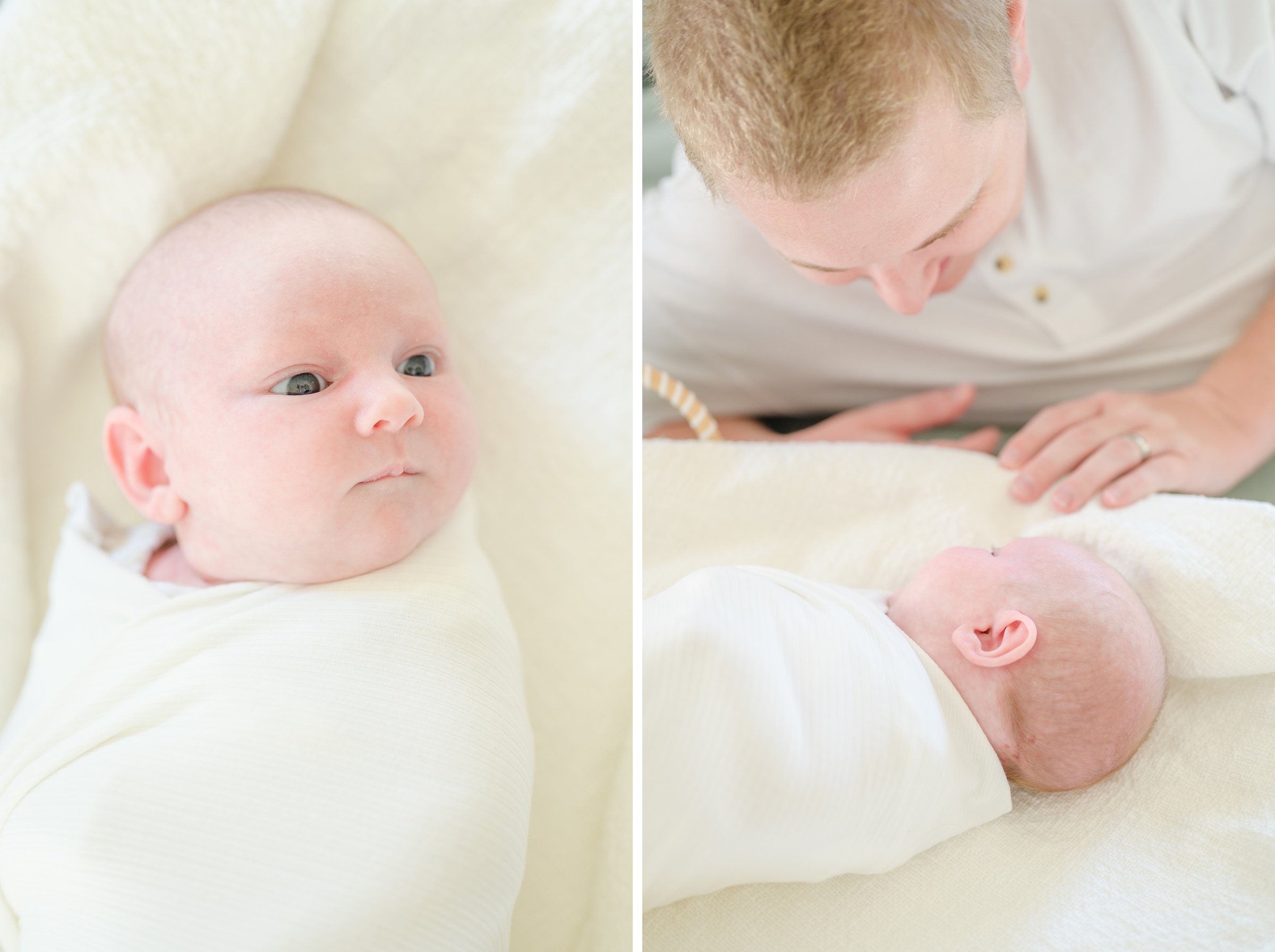 In home lifestyle newborn session photographed by Baltimore Maternity and Newborn Photographer Cait Kramer.