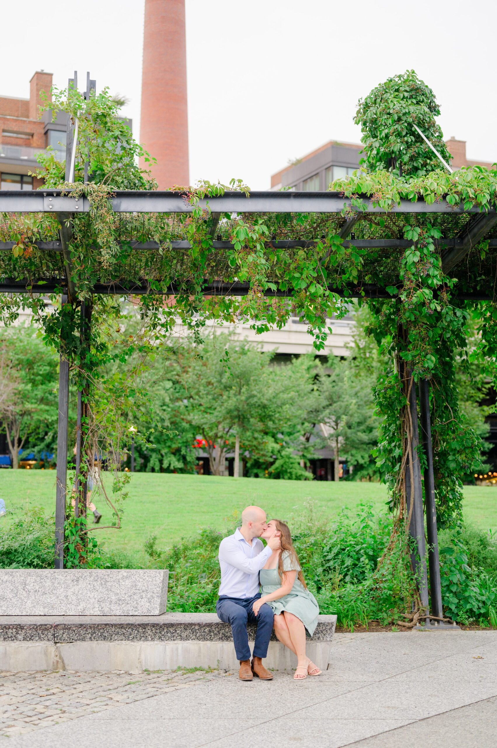 Engaged coupled in DC photographed by Baltimore Wedding Photographer Cait Kramer.