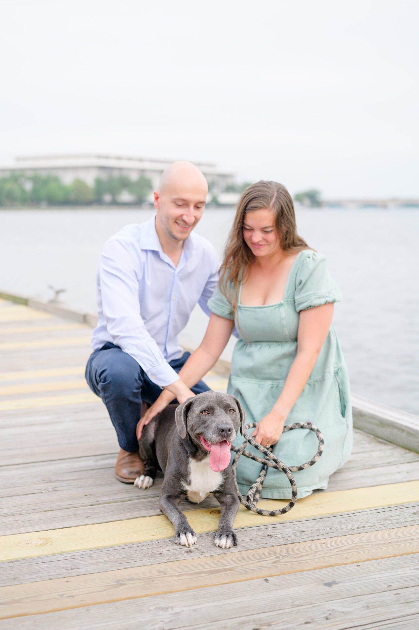 Engaged coupled in DC photographed by Baltimore Wedding Photographer Cait Kramer.