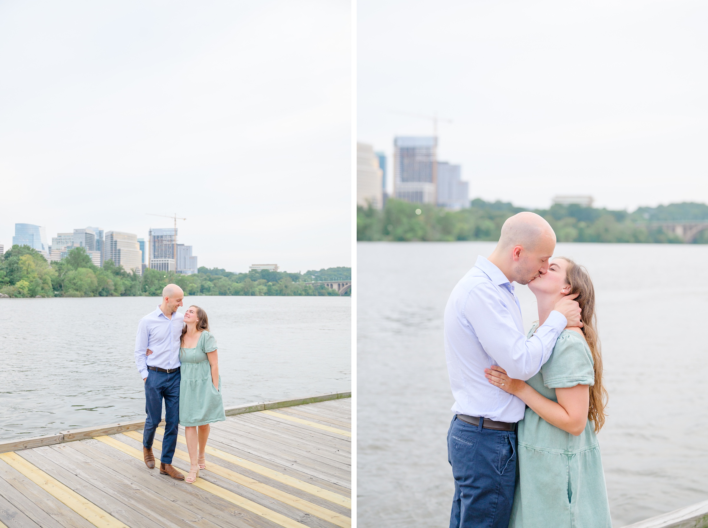 Engaged coupled in DC photographed by Baltimore Wedding Photographer Cait Kramer.