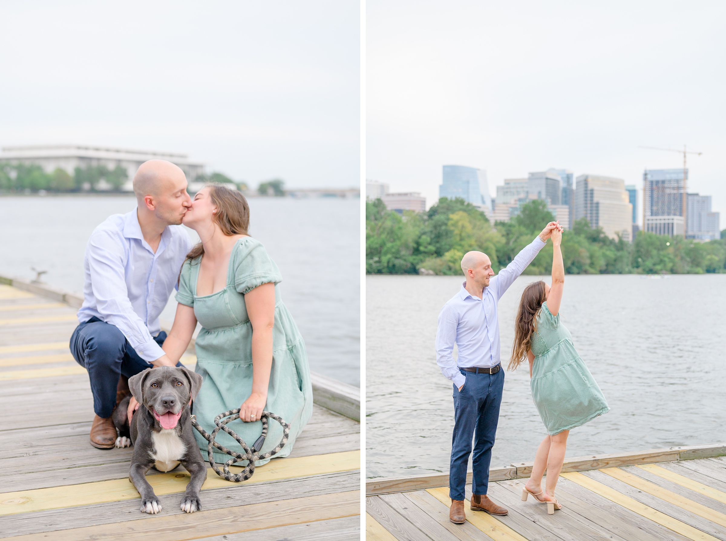 Engaged coupled in DC photographed by Baltimore Wedding Photographer Cait Kramer.