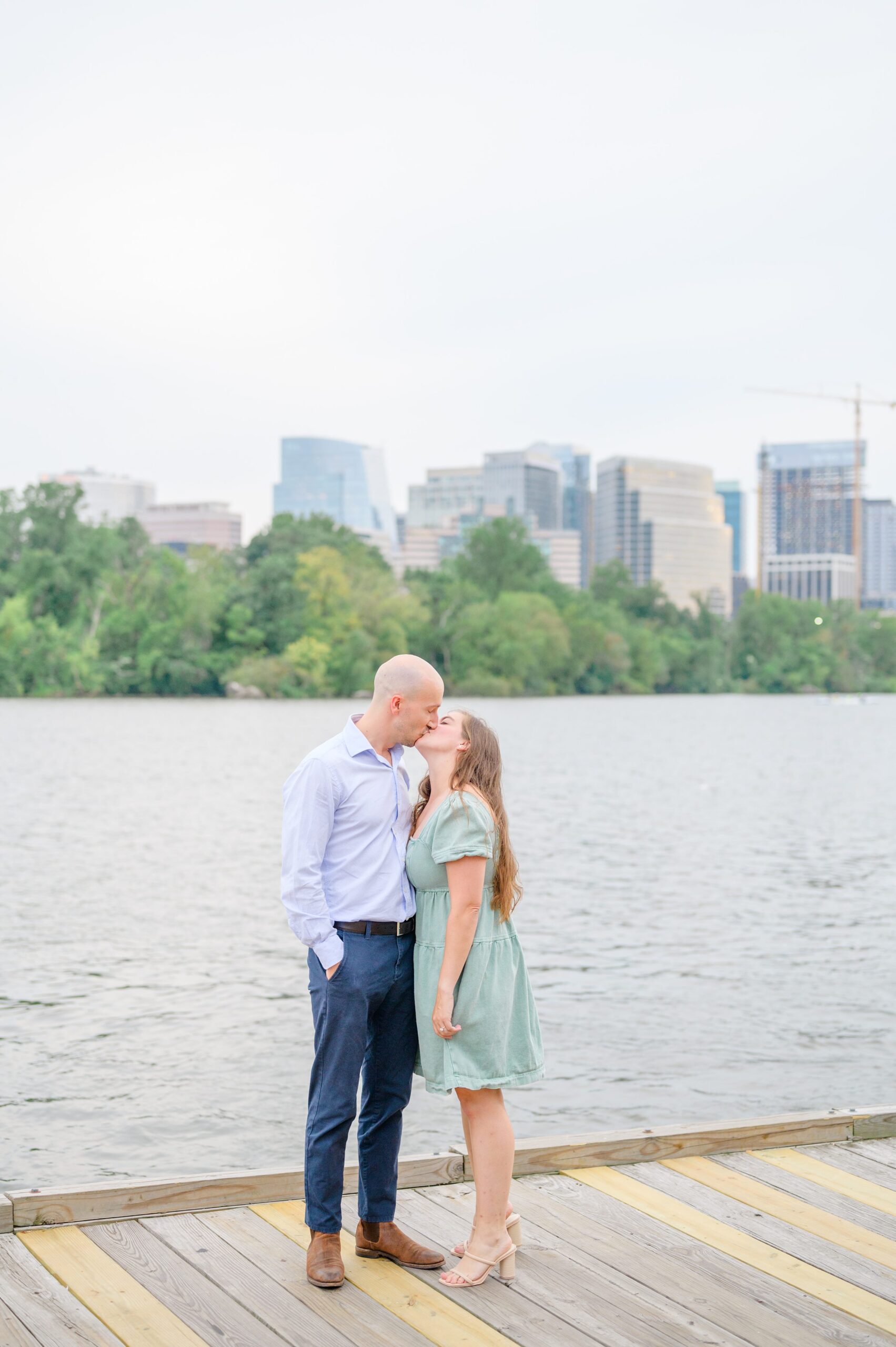 Engaged coupled in DC photographed by Baltimore Wedding Photographer Cait Kramer.