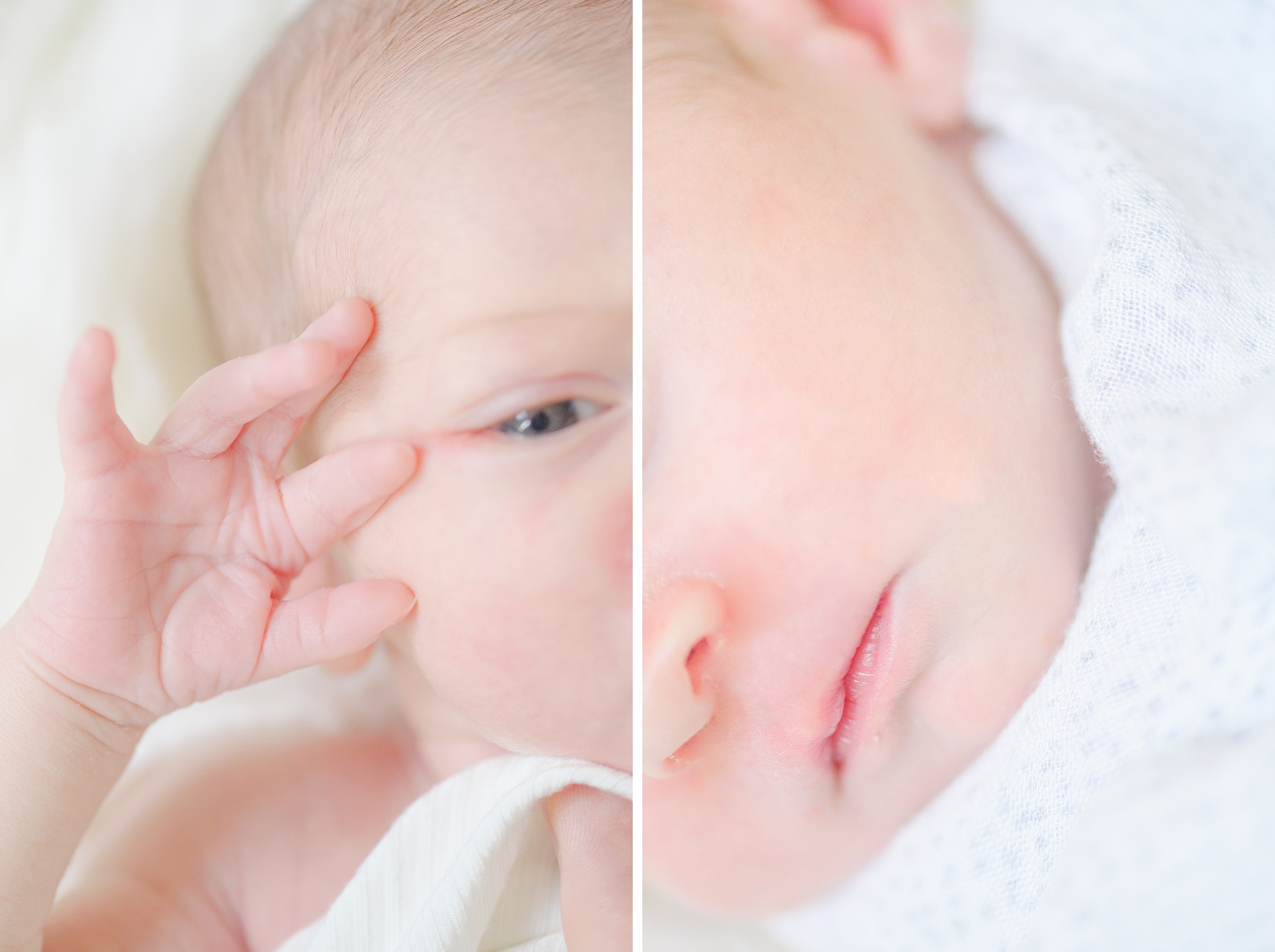 In home newborn session in Washington, DC photographed by Baltimore lifestyle newborn photographer Cait Kramer.