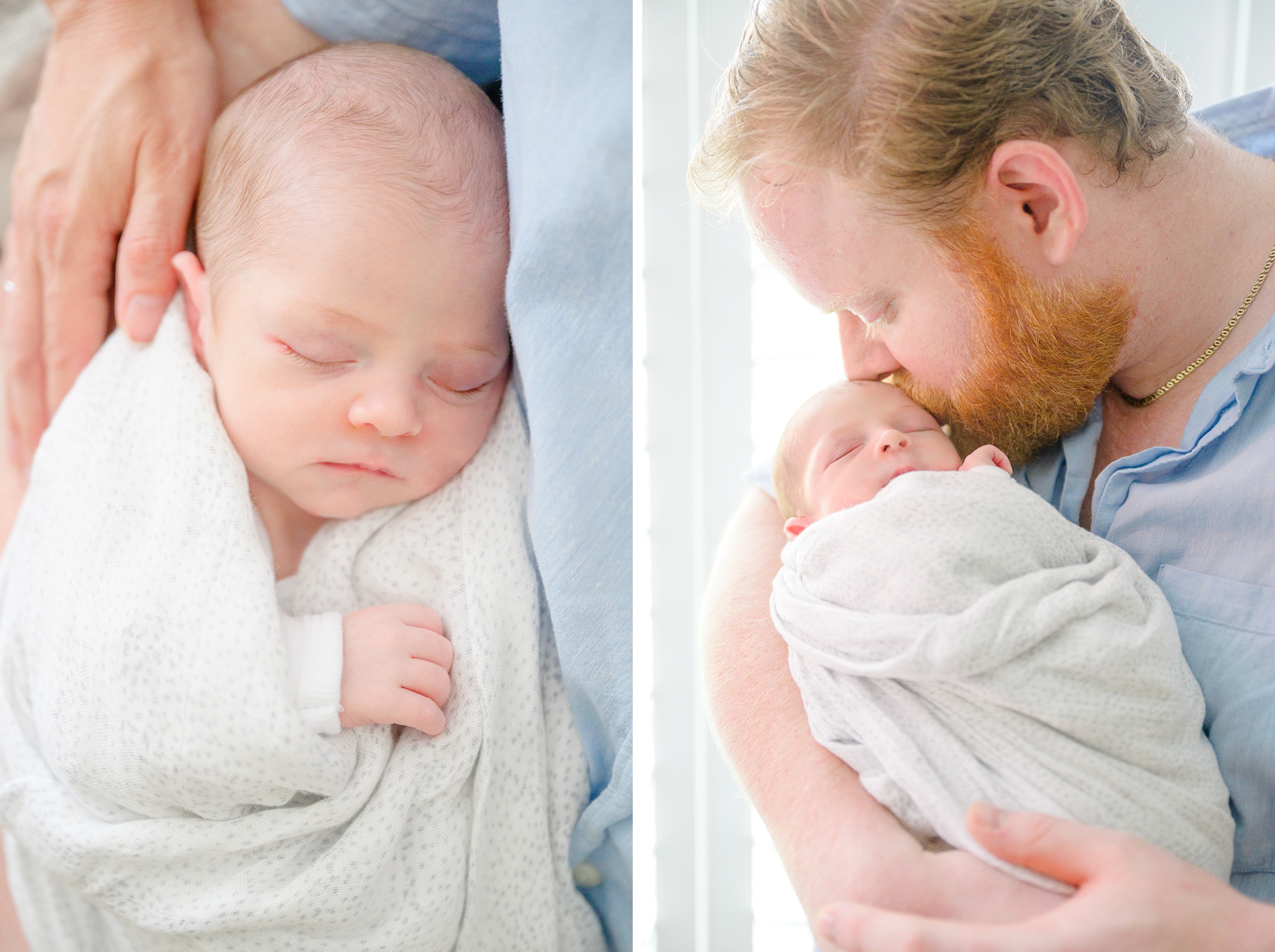 In home newborn session in Washington, DC photographed by Baltimore lifestyle newborn photographer Cait Kramer.