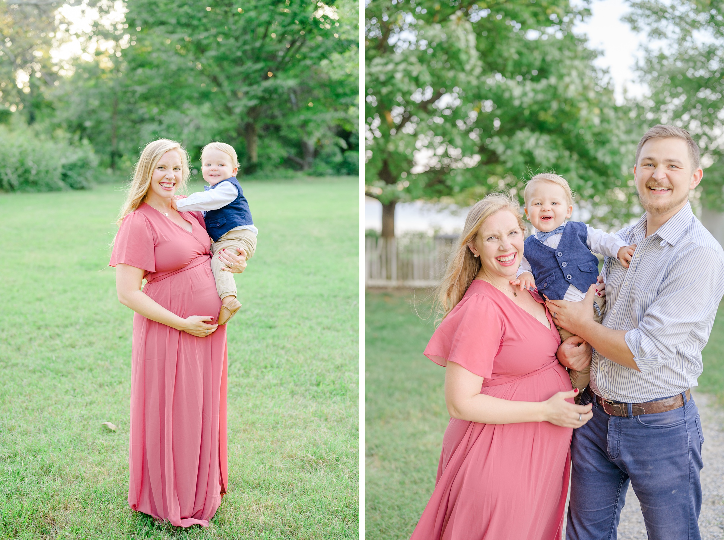 Maternity and family portrait session at Jones Point Park in Alexandria, Virginia photographed by Baltimore Maternity Photographer Cait Kramer Photography.