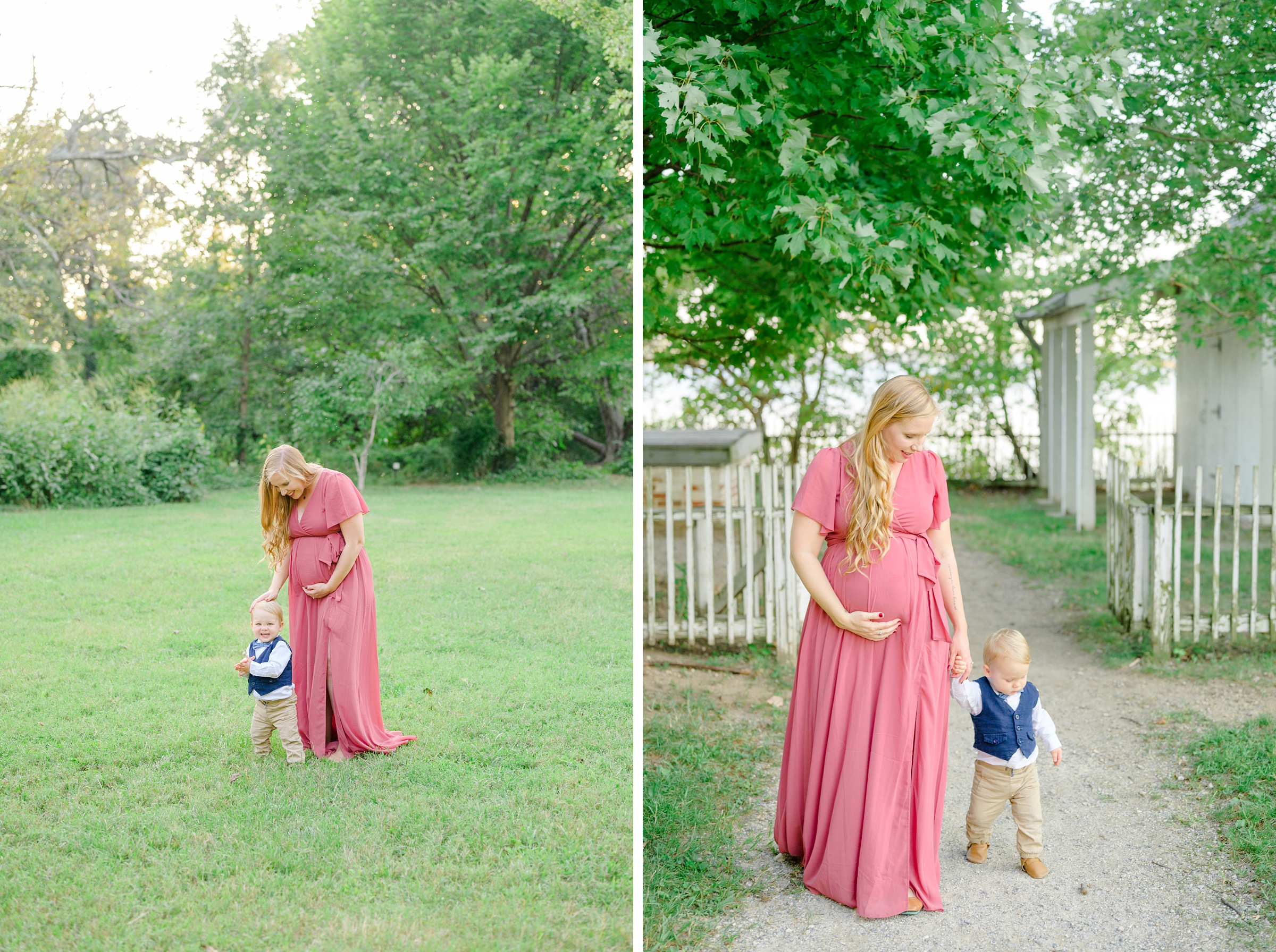 Maternity and family portrait session at Jones Point Park in Alexandria, Virginia photographed by Baltimore Maternity Photographer Cait Kramer Photography.