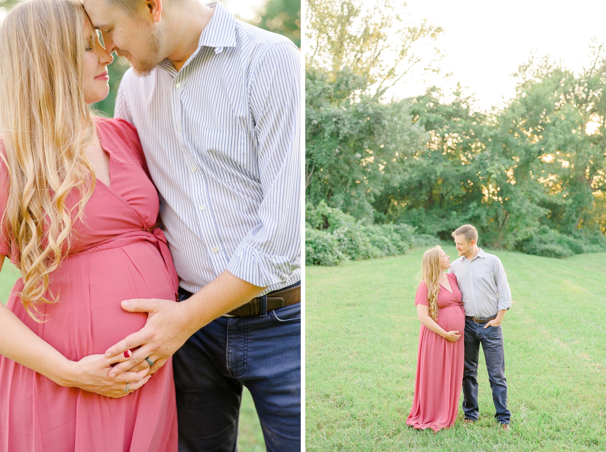 Maternity and family portrait session at Jones Point Park in Alexandria, Virginia photographed by Baltimore Maternity Photographer Cait Kramer Photography.