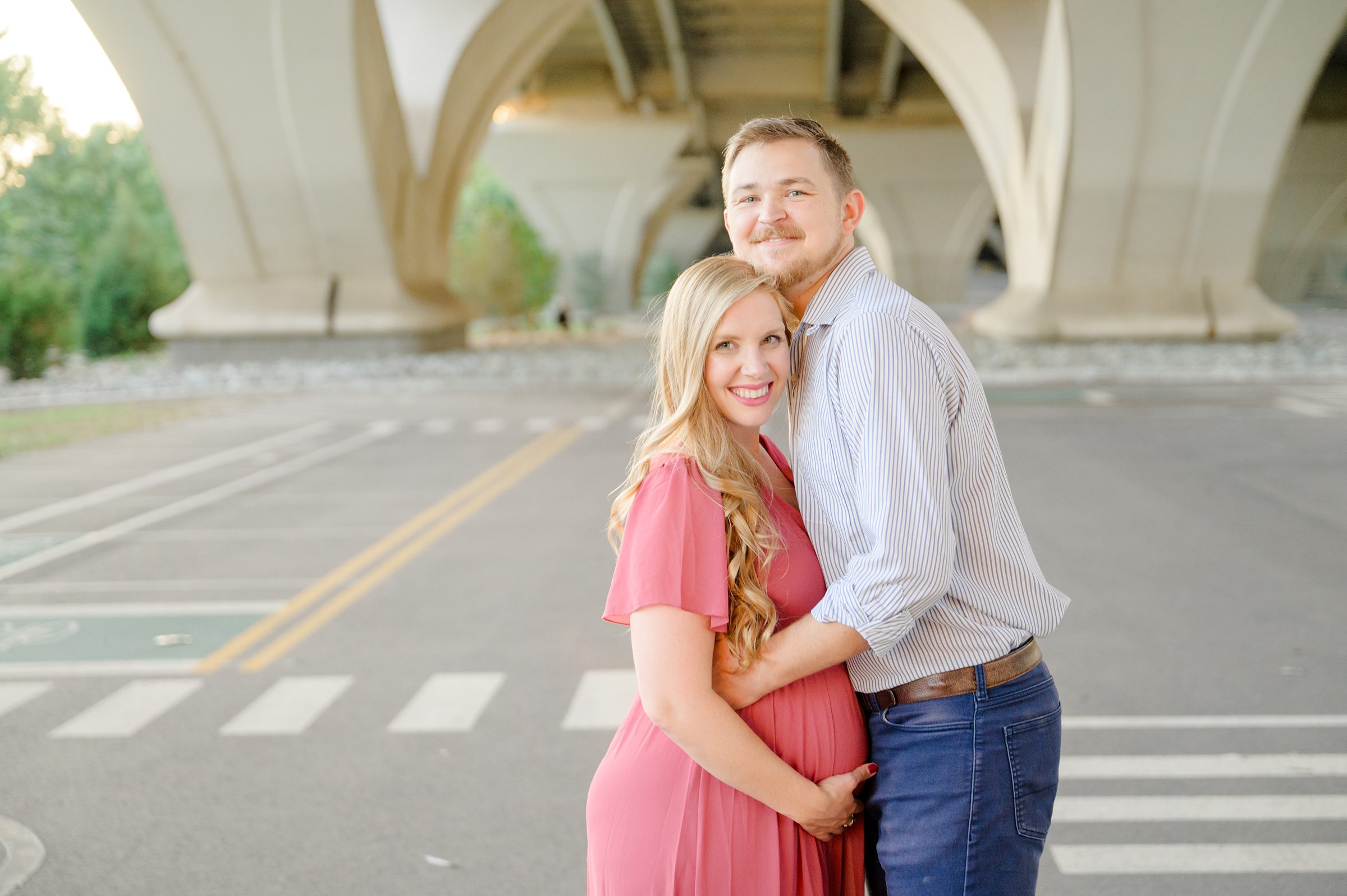 Maternity and family portrait session at Jones Point Park in Alexandria, Virginia photographed by Baltimore Maternity Photographer Cait Kramer Photography.