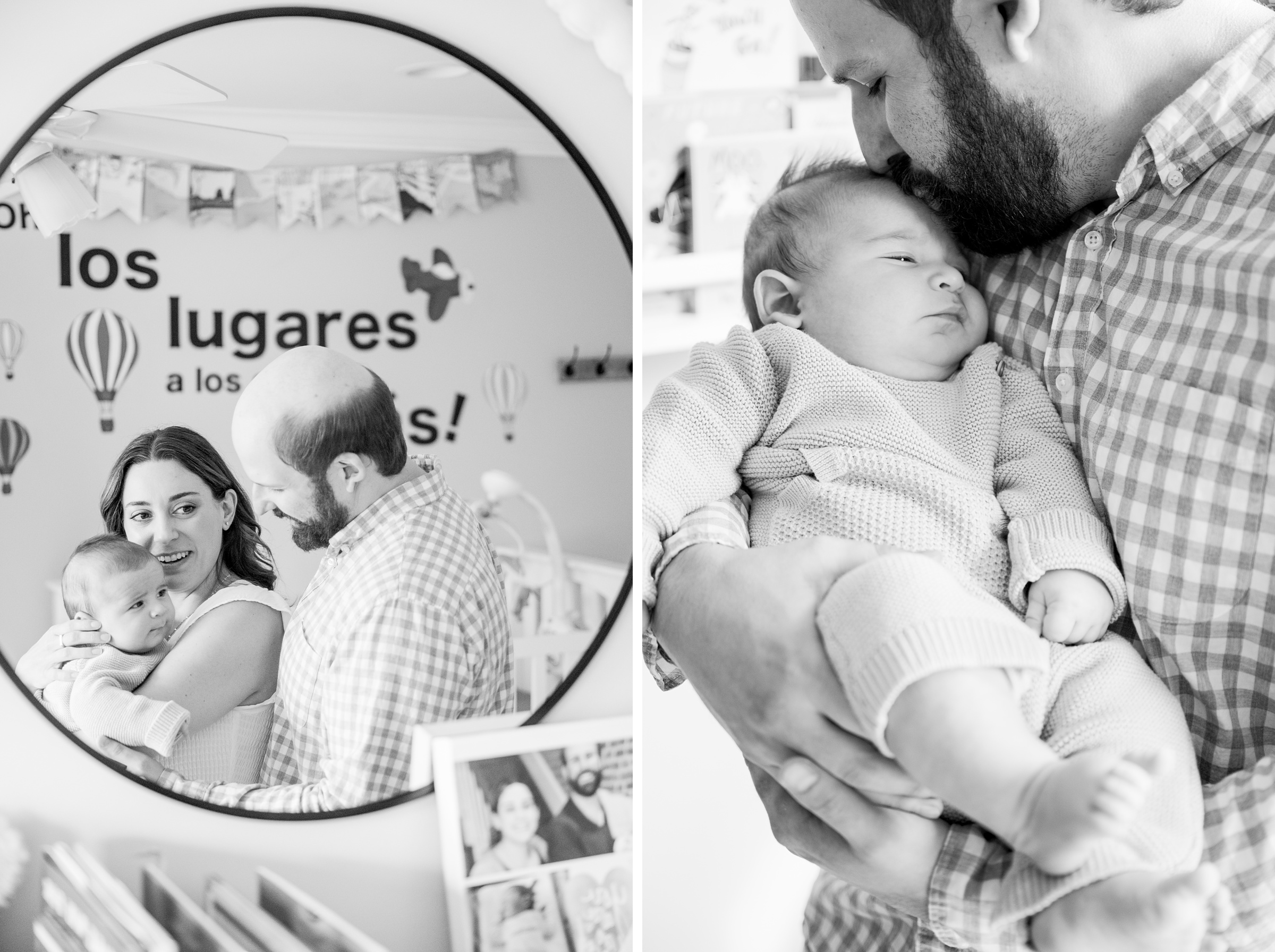 In-home newborn session in Baltimore, Maryland photographed by lifestyle family photographer Cait Kramer.