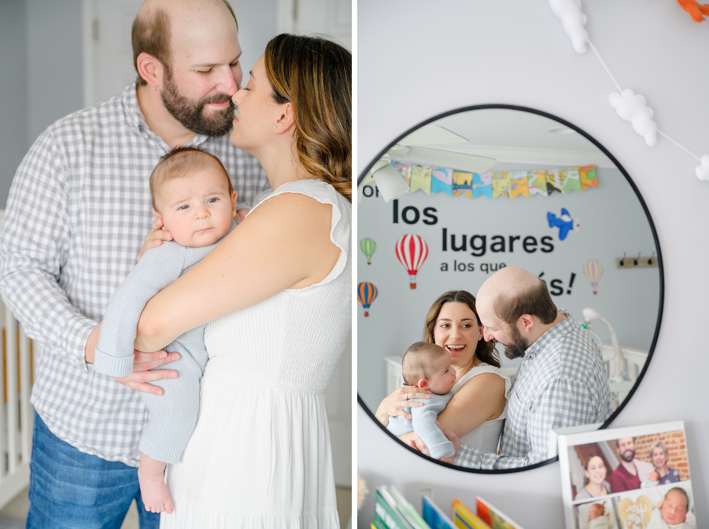 In-home newborn session in Baltimore, Maryland photographed by lifestyle family photographer Cait Kramer.