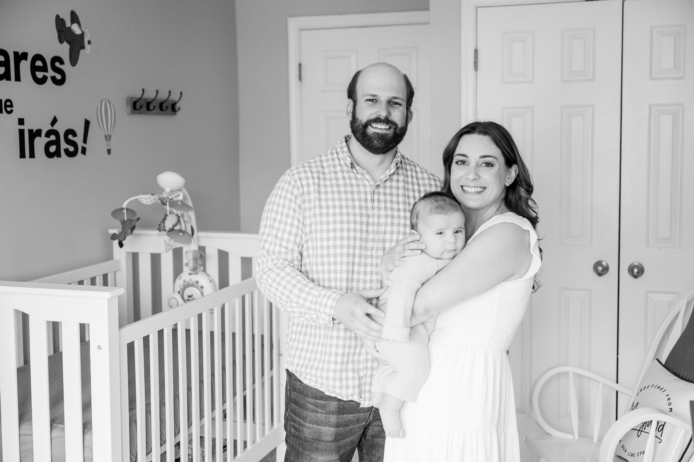 In-home newborn session in Baltimore, Maryland photographed by lifestyle family photographer Cait Kramer.