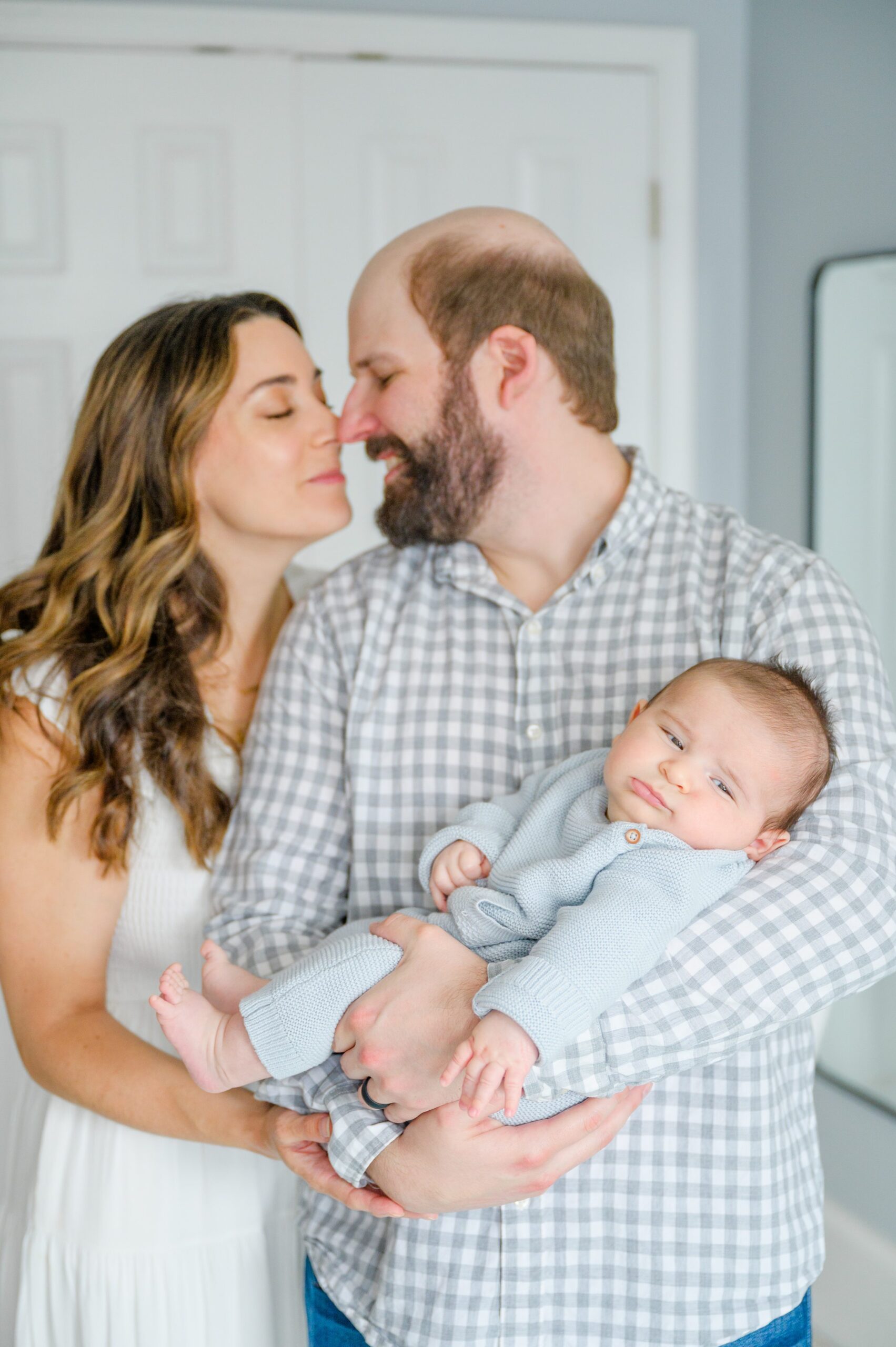 In-home newborn session in Baltimore, Maryland photographed by lifestyle family photographer Cait Kramer.