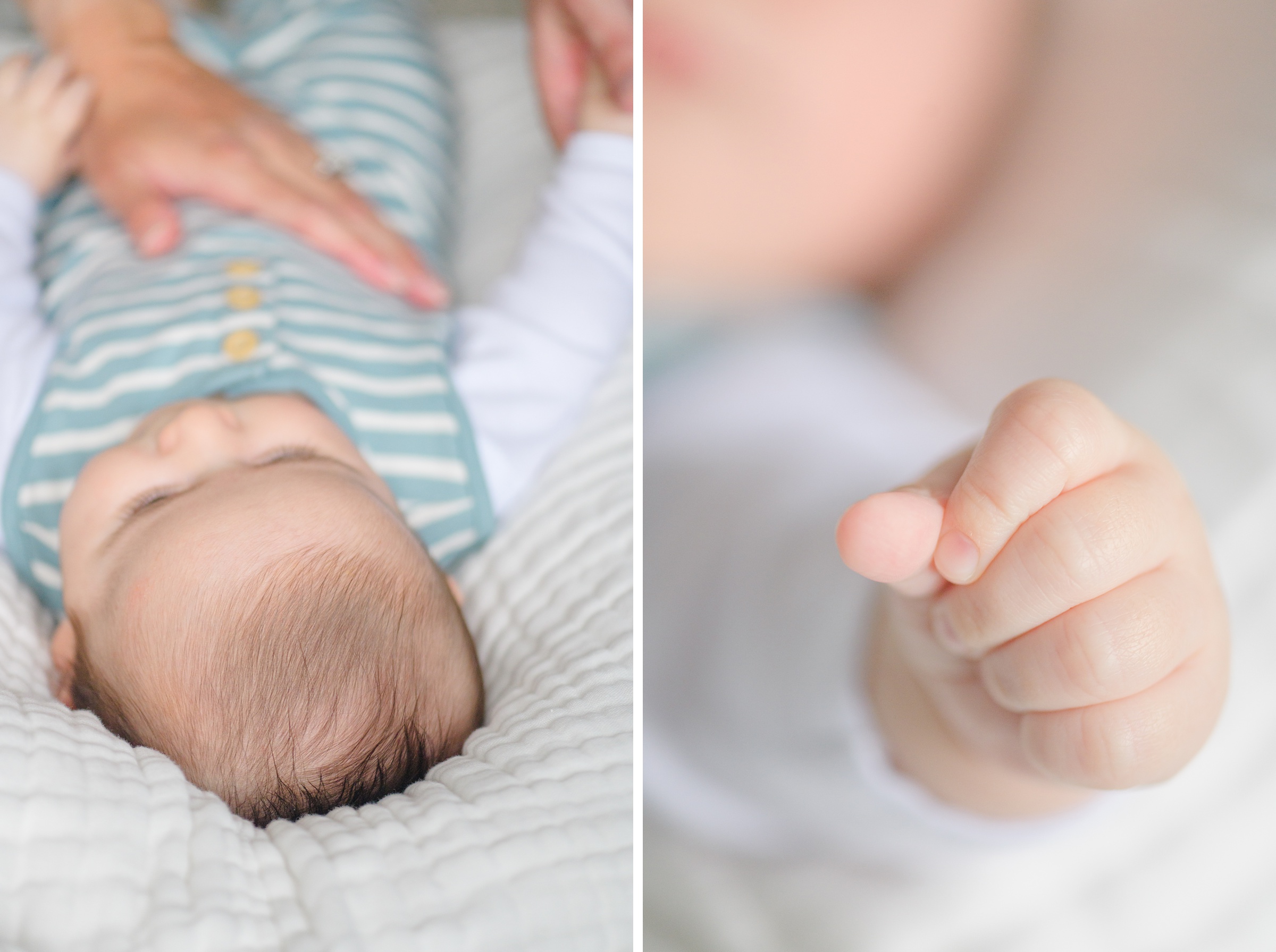 In-home newborn session in Baltimore, Maryland photographed by Cait Kramer.