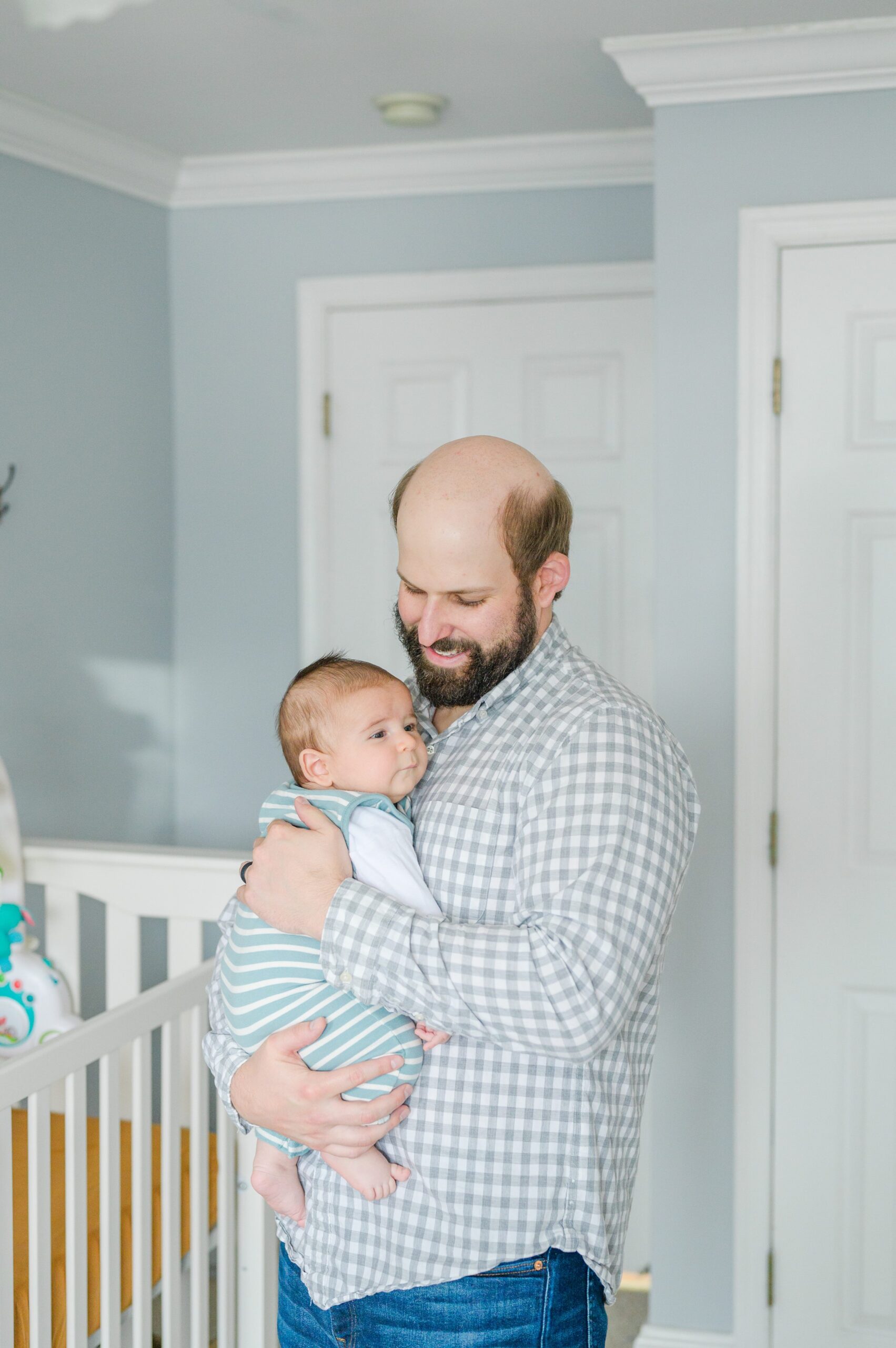 In-home newborn session in Baltimore, Maryland photographed by Cait Kramer.