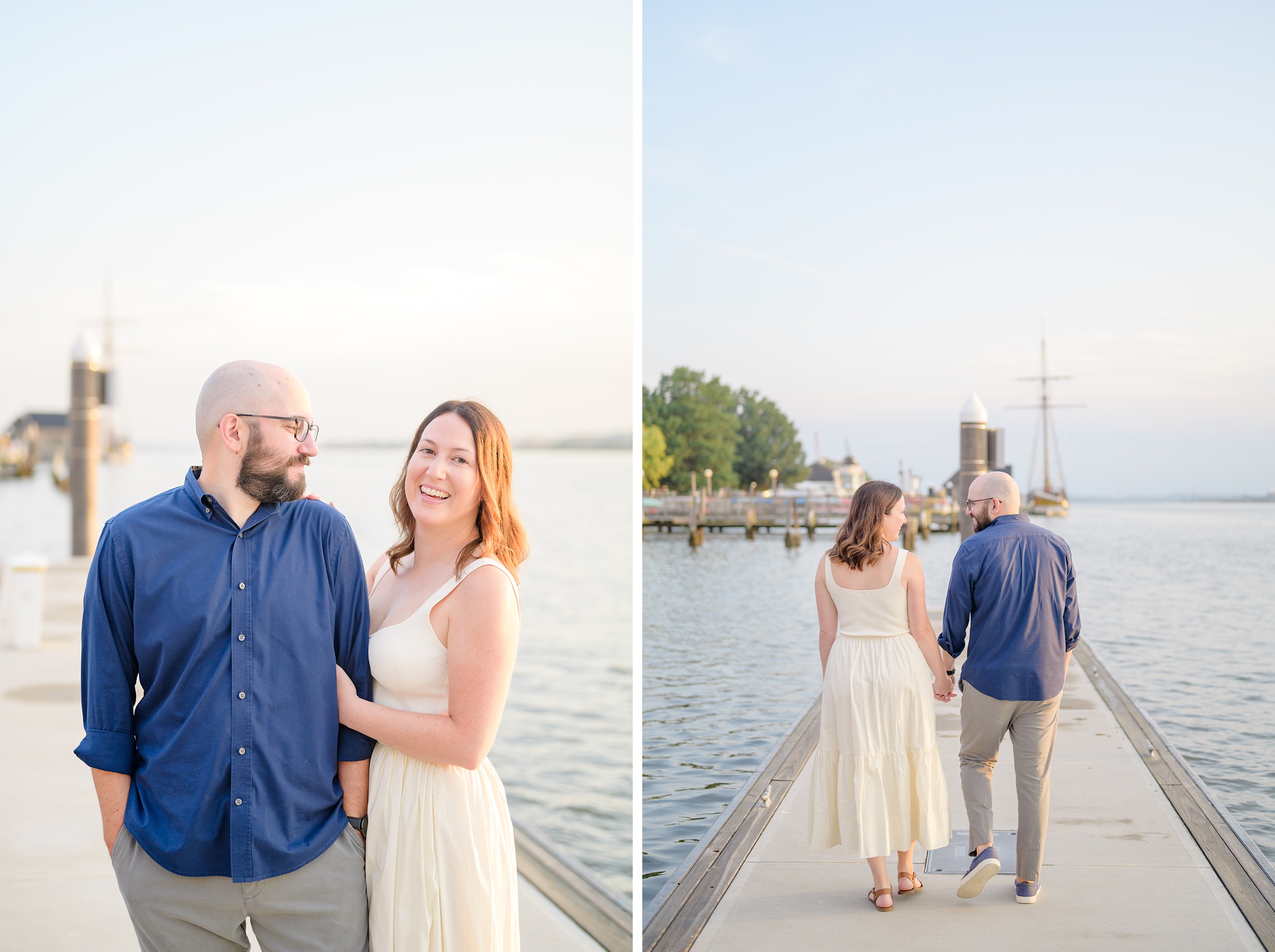 Old Town Alexandria engagement photos by the waterfront in Alexandria, Virginia photographed by Baltimore Wedding Photographer Cait Kramer.