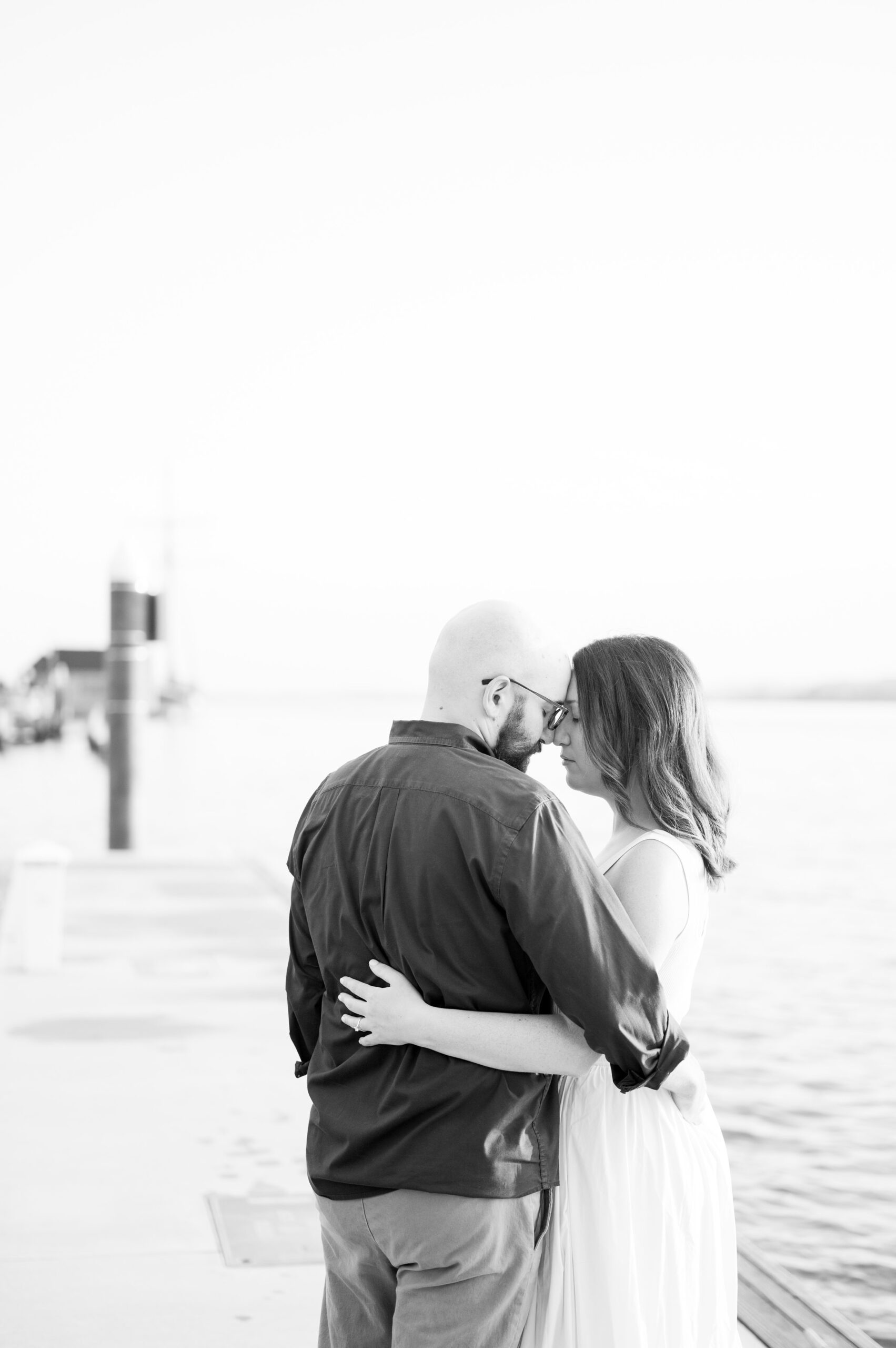 Old Town Alexandria engagement photos by the waterfront in Alexandria, Virginia photographed by Baltimore Wedding Photographer Cait Kramer.