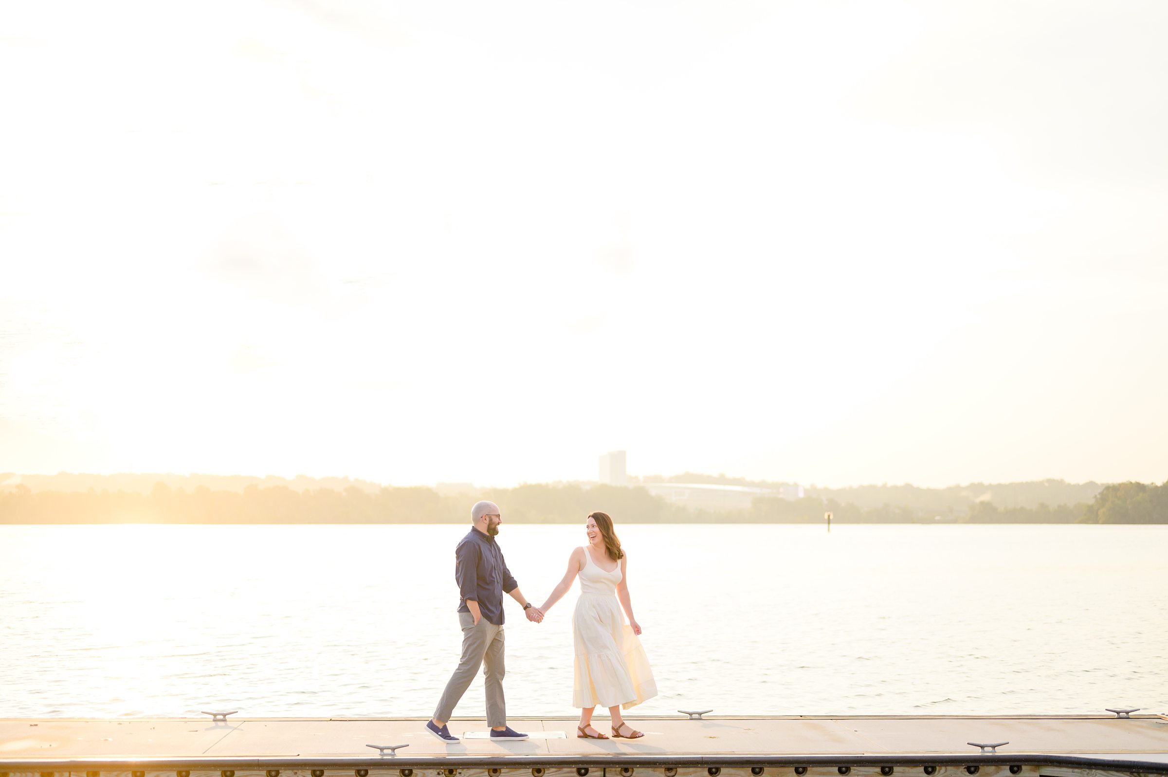 Old Town Alexandria engagement photos by the waterfront in Alexandria, Virginia photographed by Baltimore Wedding Photographer Cait Kramer.