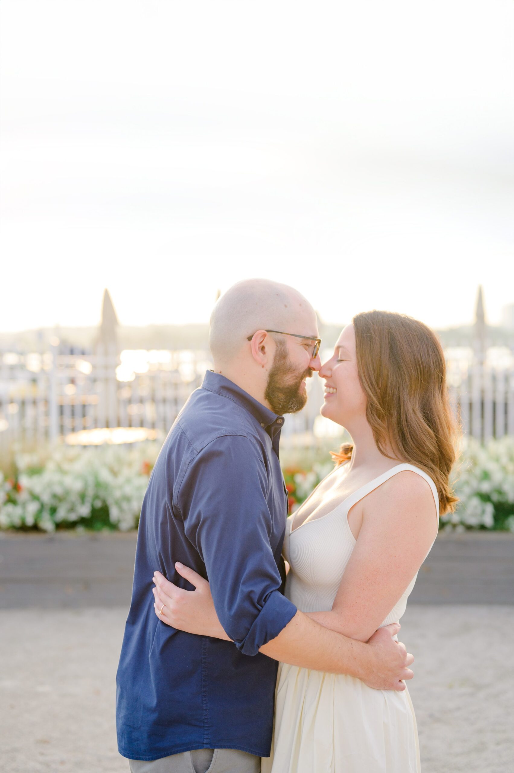 Old Town Alexandria engagement photos by the waterfront in Alexandria, Virginia photographed by Baltimore Wedding Photographer Cait Kramer.