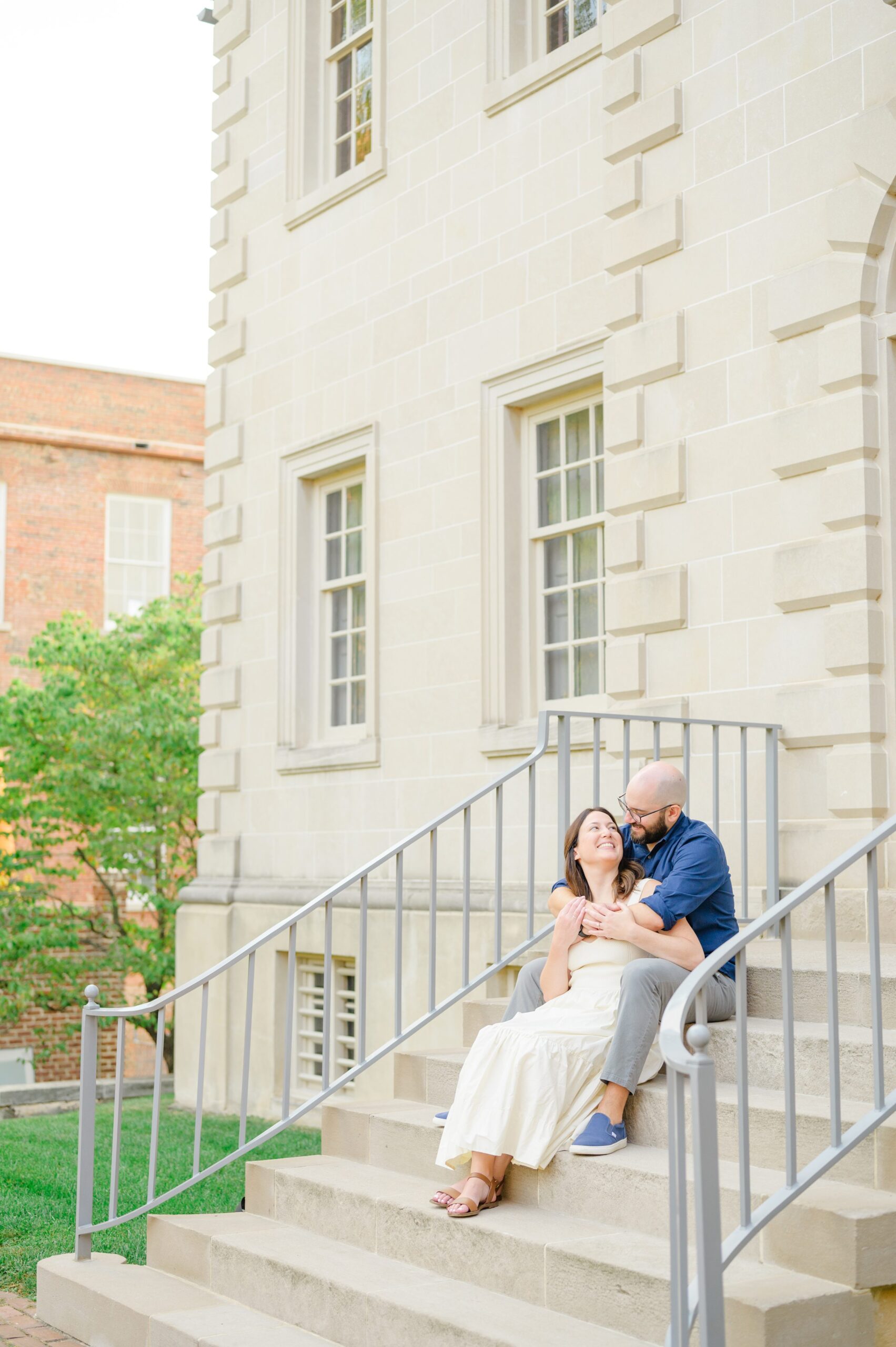 Old Town Alexandria engagement photos by the waterfront in Alexandria, Virginia photographed by Baltimore Wedding Photographer Cait Kramer.