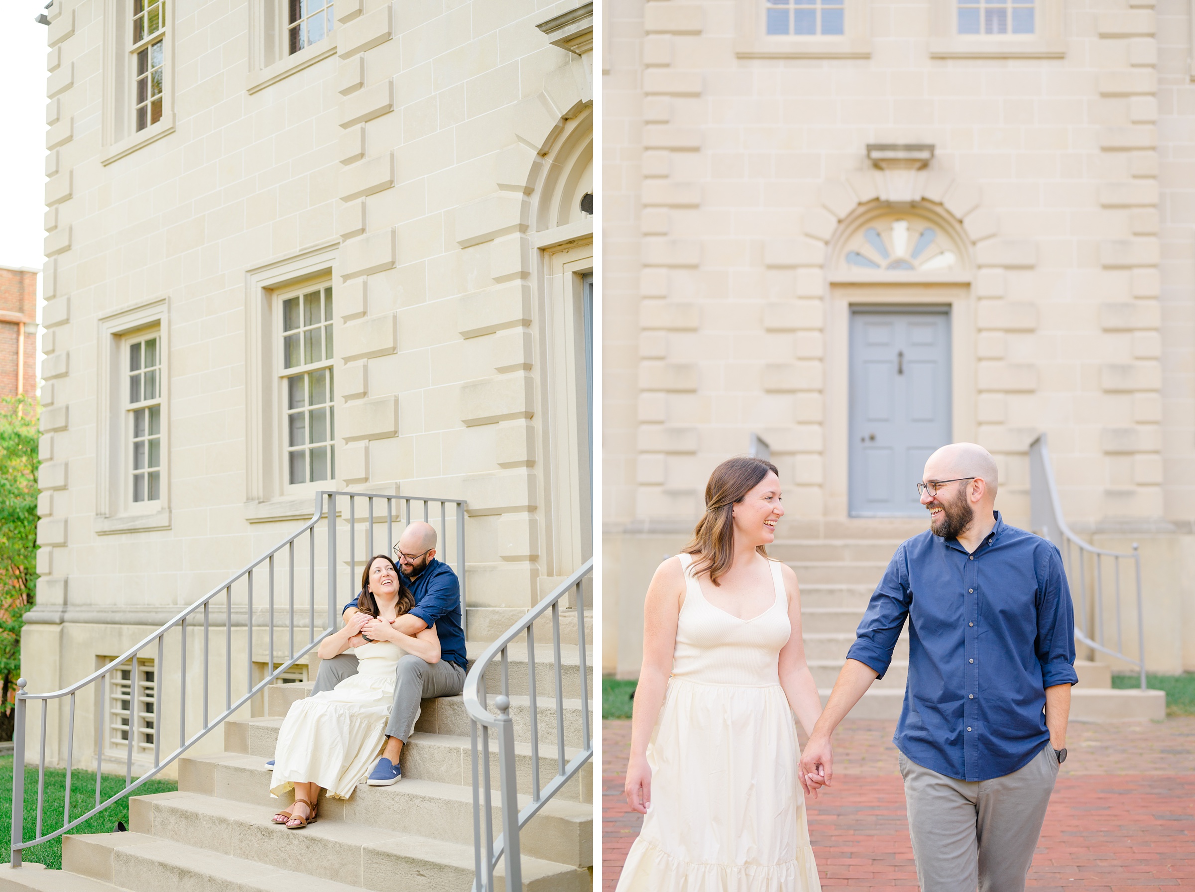 Old Town Alexandria engagement photos by the waterfront in Alexandria, Virginia photographed by Baltimore Wedding Photographer Cait Kramer.