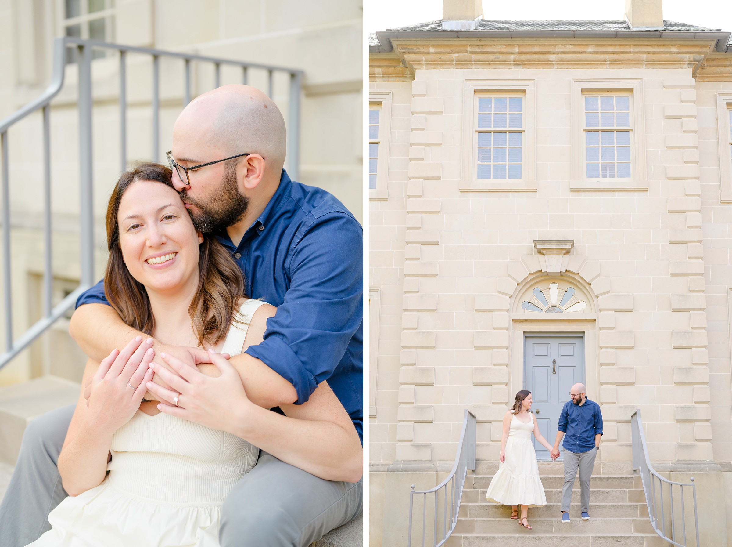 Old Town Alexandria engagement photos by the waterfront in Alexandria, Virginia photographed by Baltimore Wedding Photographer Cait Kramer.