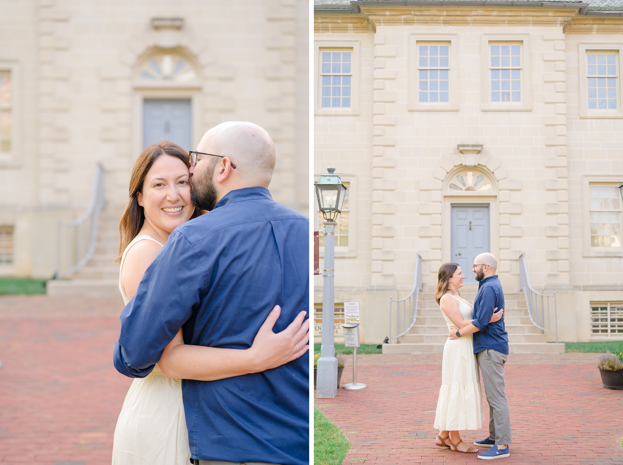 Old Town Alexandria engagement photos by the waterfront in Alexandria, Virginia photographed by Baltimore Wedding Photographer Cait Kramer.