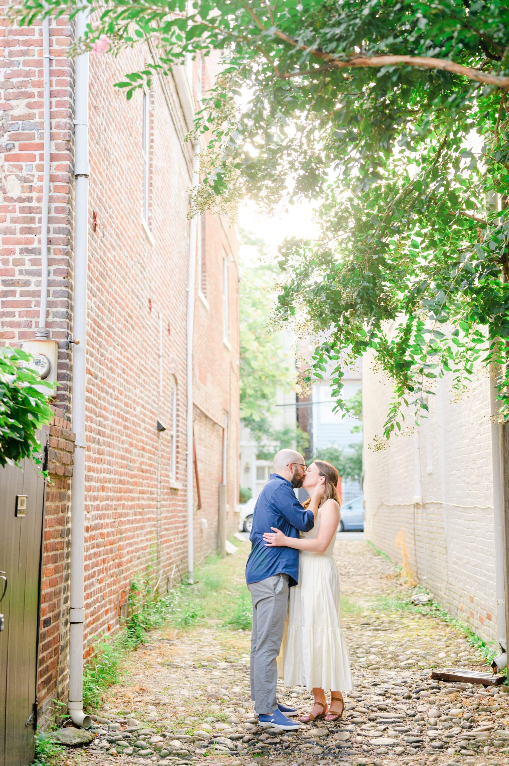 Old Town Alexandria engagement photos by the waterfront in Alexandria, Virginia photographed by Baltimore Wedding Photographer Cait Kramer.