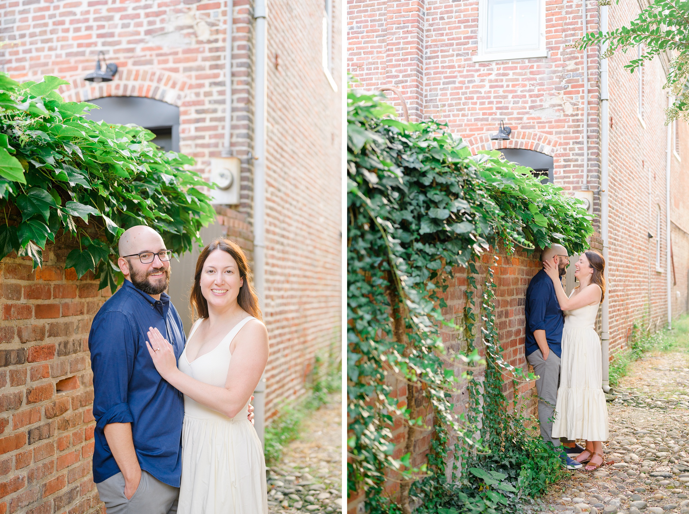 Old Town Alexandria engagement photos by the waterfront in Alexandria, Virginia photographed by Baltimore Wedding Photographer Cait Kramer.