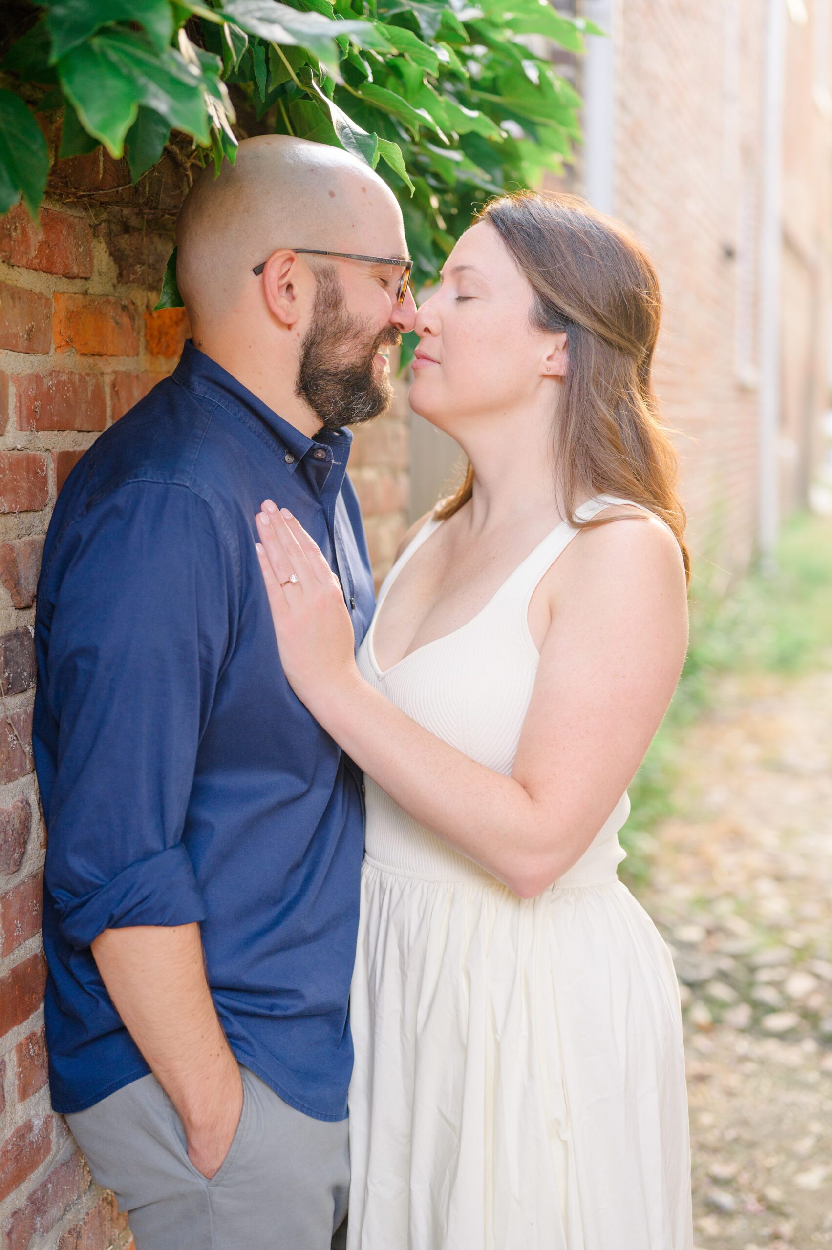 Old Town Alexandria engagement photos by the waterfront in Alexandria, Virginia photographed by Baltimore Wedding Photographer Cait Kramer.