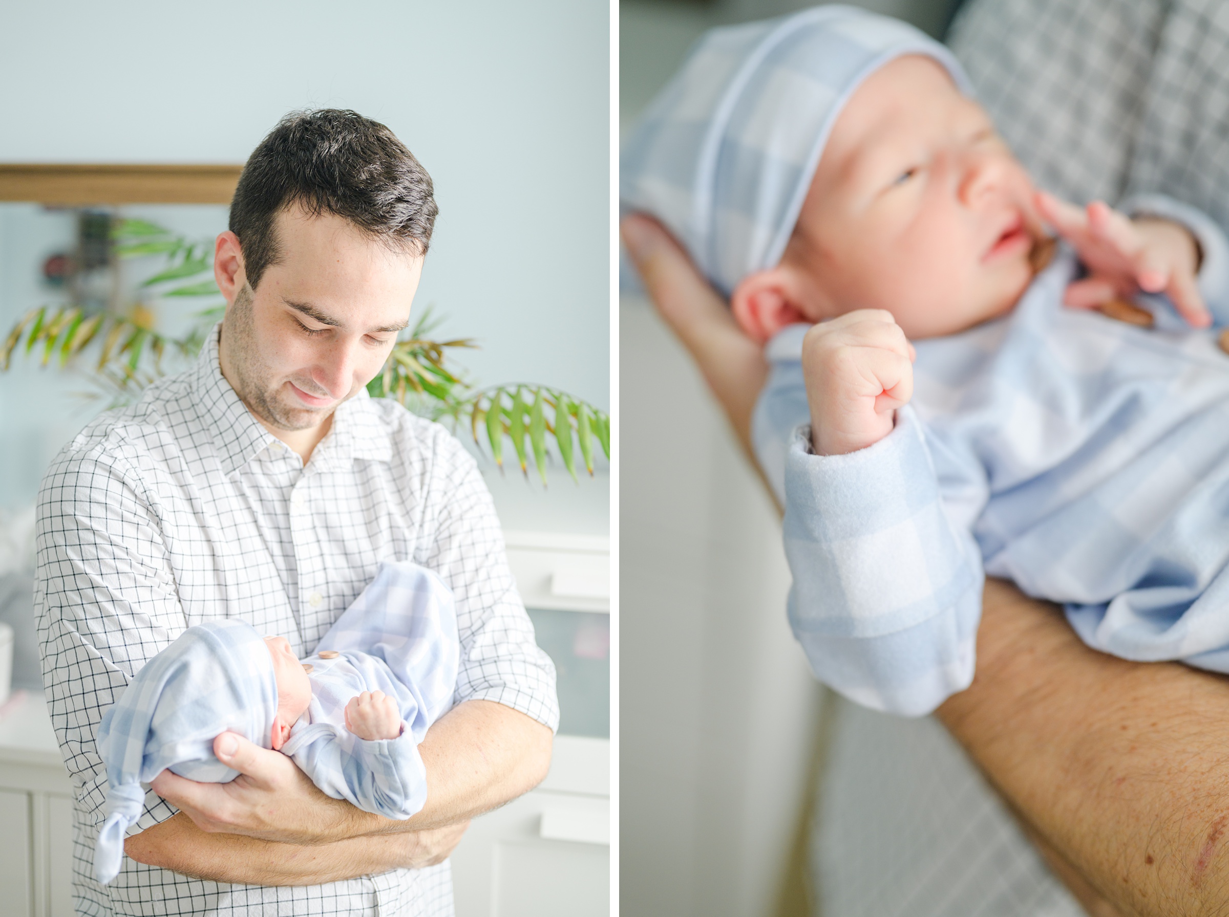 In-home Philly lifestyle newborn portrait session photographed by Cait Kramer