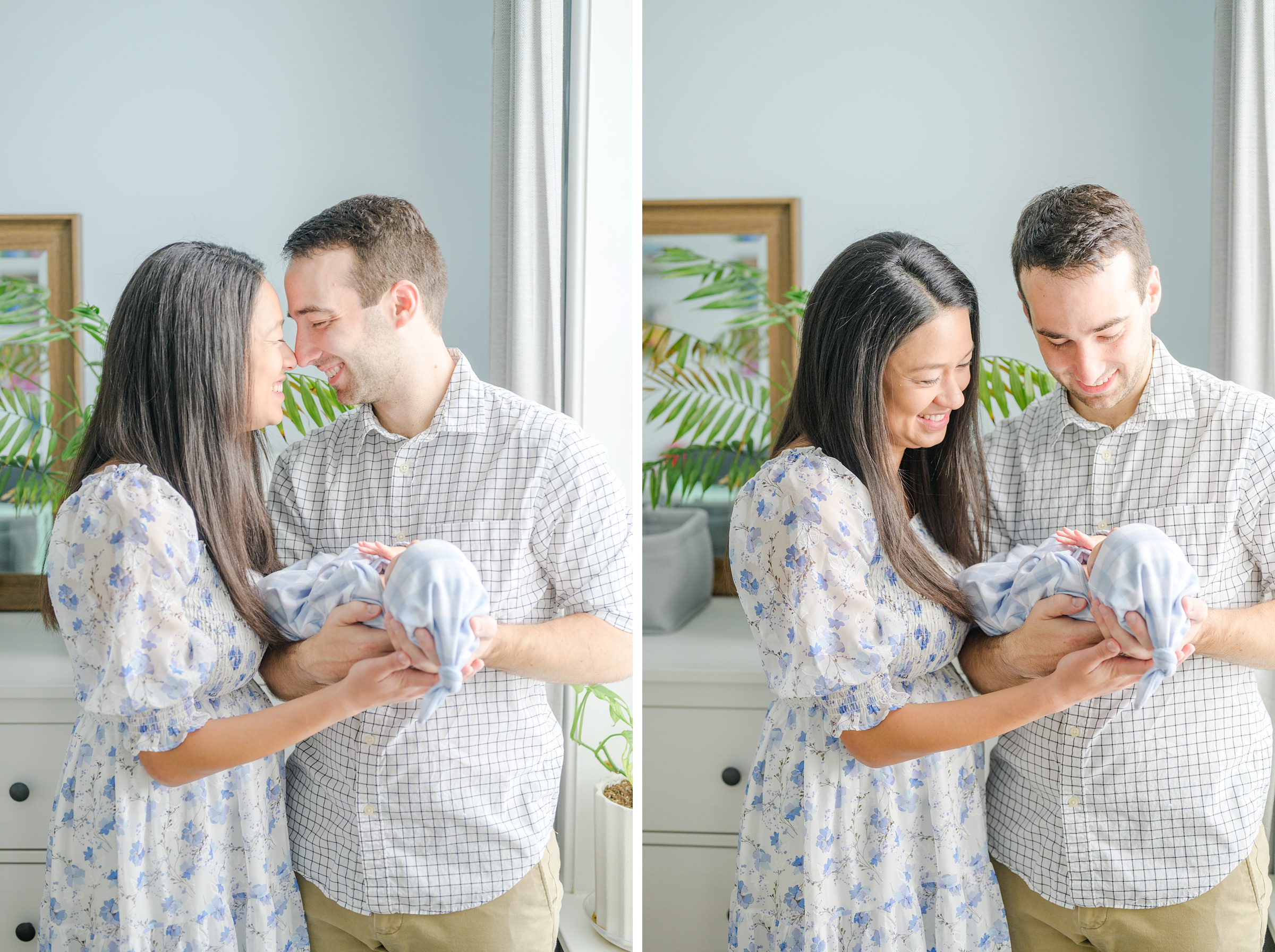 In-home Philly lifestyle newborn portrait session photographed by Cait Kramer