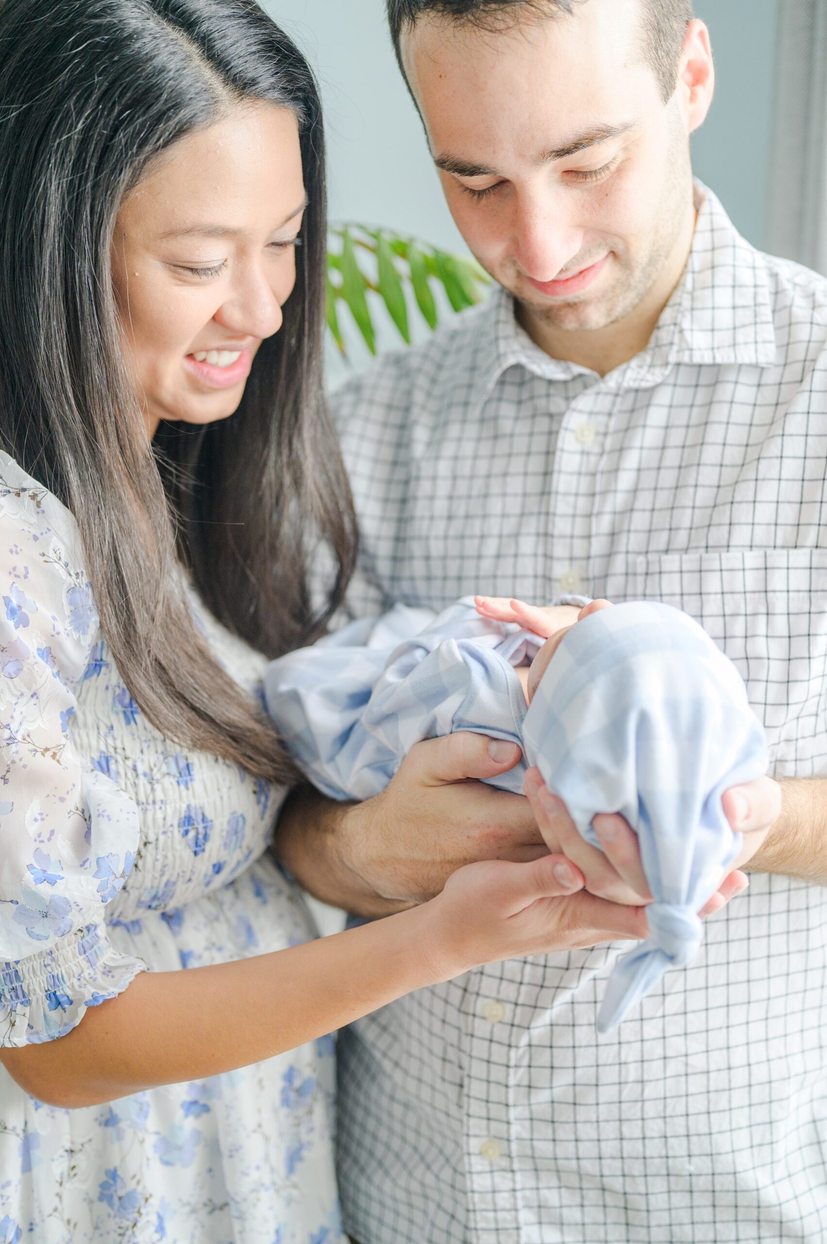 In-home Philly lifestyle newborn portrait session photographed by Cait Kramer