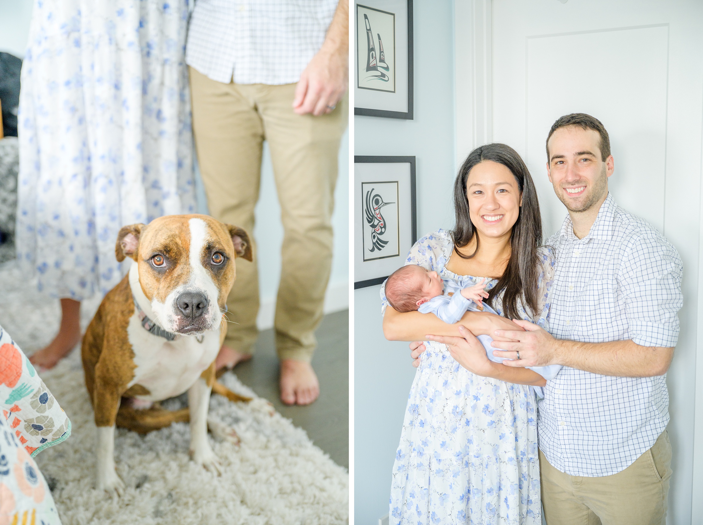 In-home Philly lifestyle newborn portrait session photographed by Cait Kramer