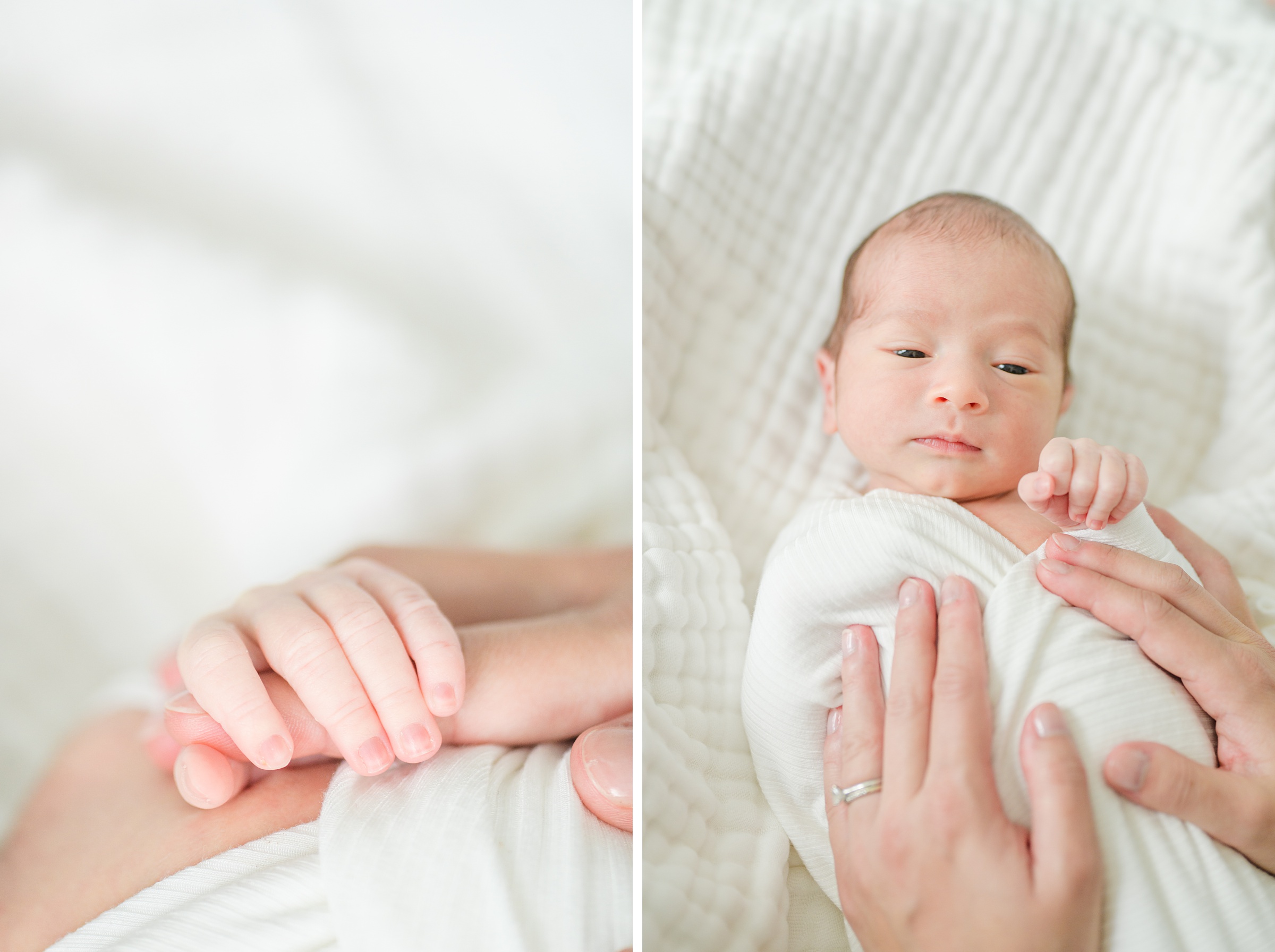 In-home Philly lifestyle newborn portrait session photographed by Cait Kramer