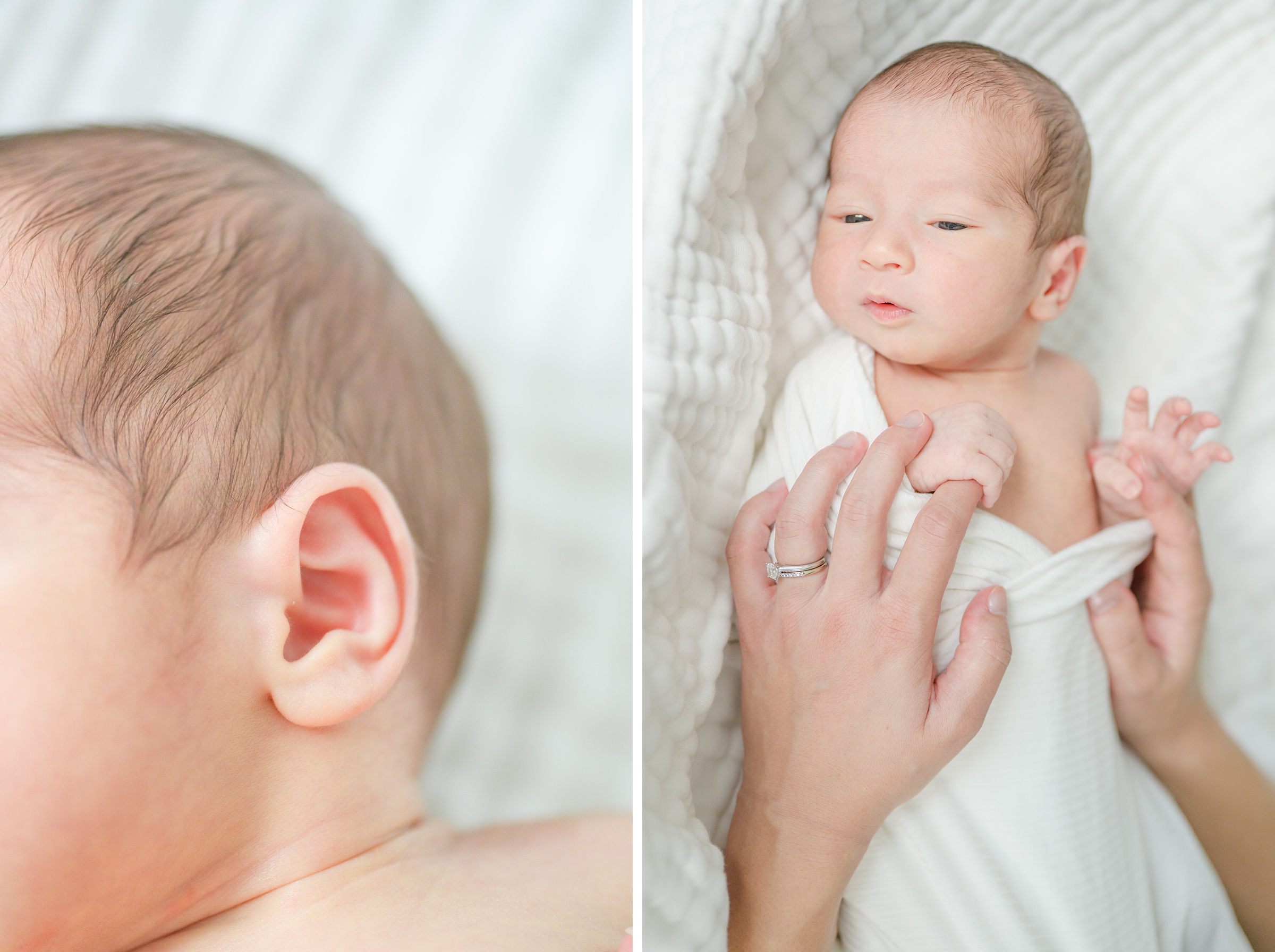 In-home Philly lifestyle newborn portrait session photographed by Cait Kramer