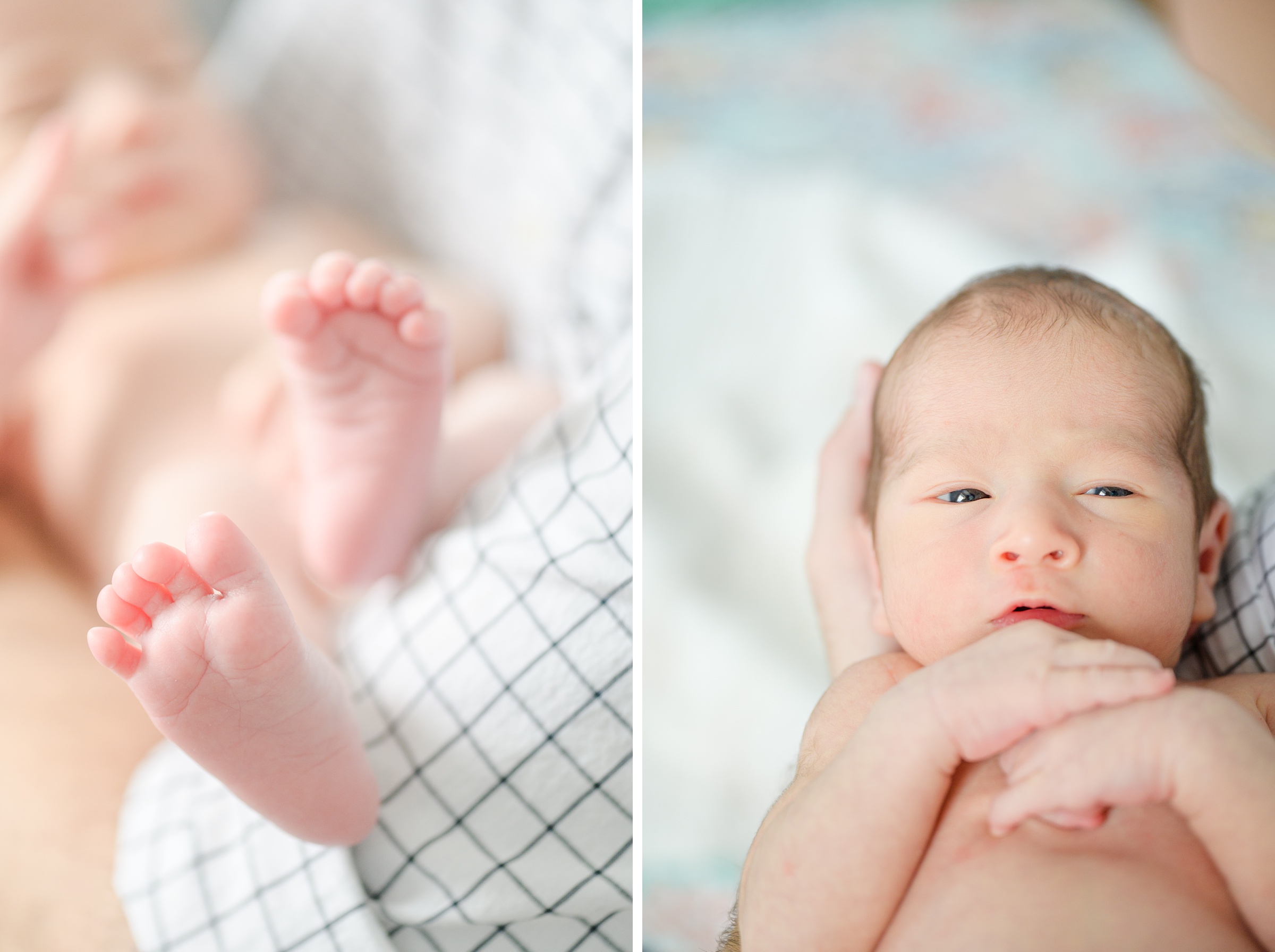 In-home Philly lifestyle newborn portrait session photographed by Cait Kramer