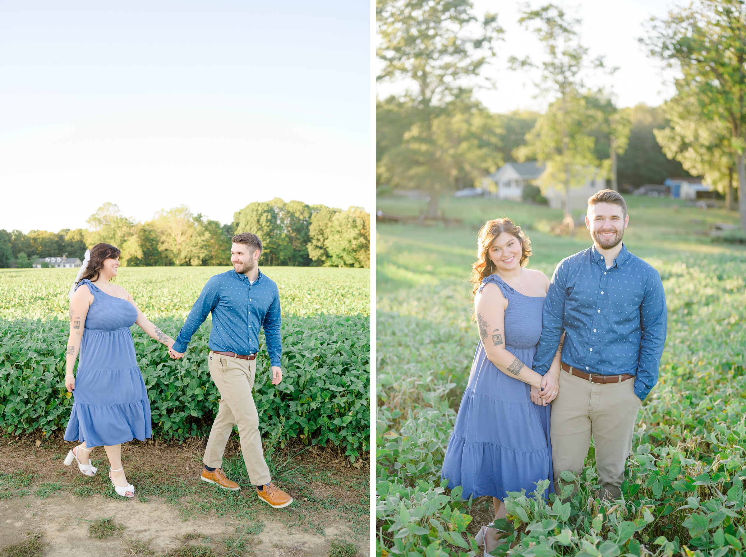 Engagement session in Southern Maryland photographed by Baltimore Wedding Photographer Cait Kramer.