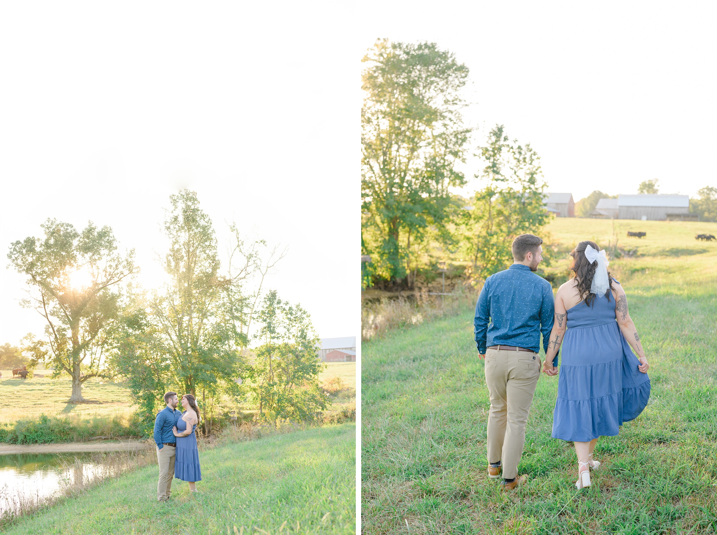 Engagement session in Southern Maryland photographed by Baltimore Wedding Photographer Cait Kramer.